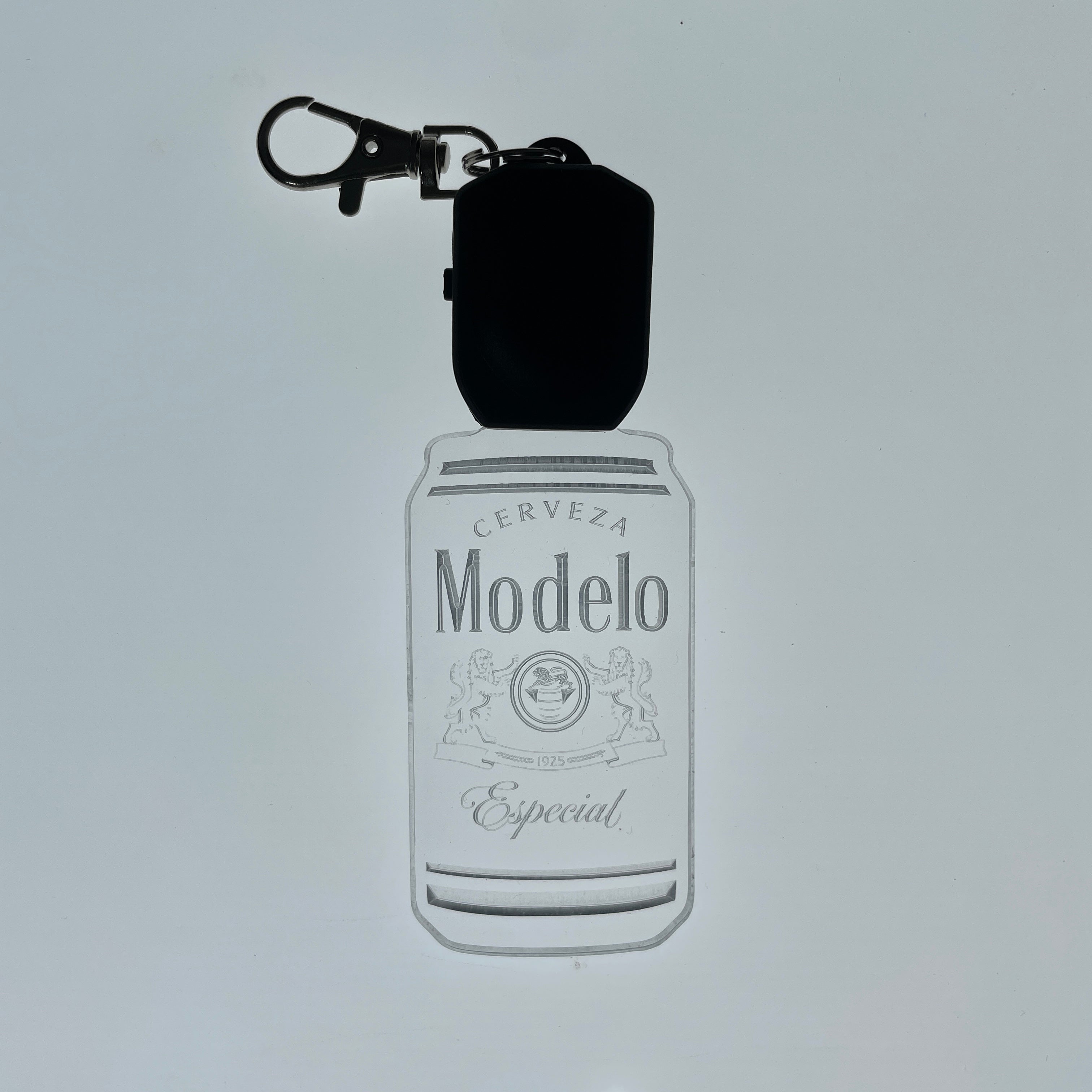 Modelo Cerveza Can LED Light Acrylic Keychain