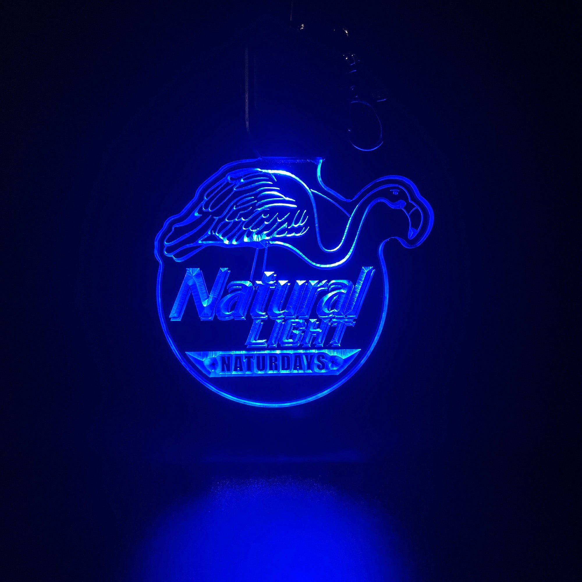 Natural Light LED Light Acrylic Keychain