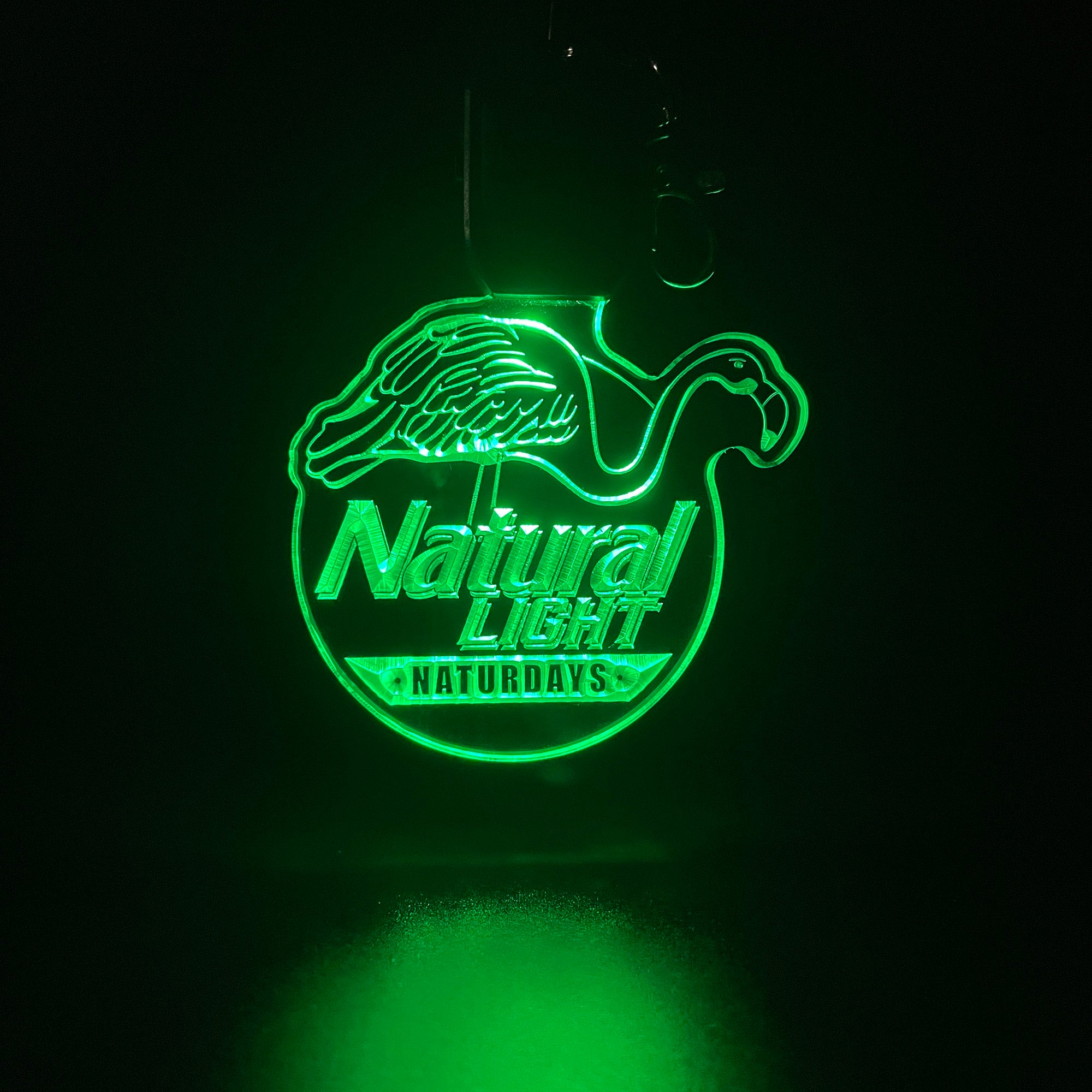 Natural Light LED Light Acrylic Keychain