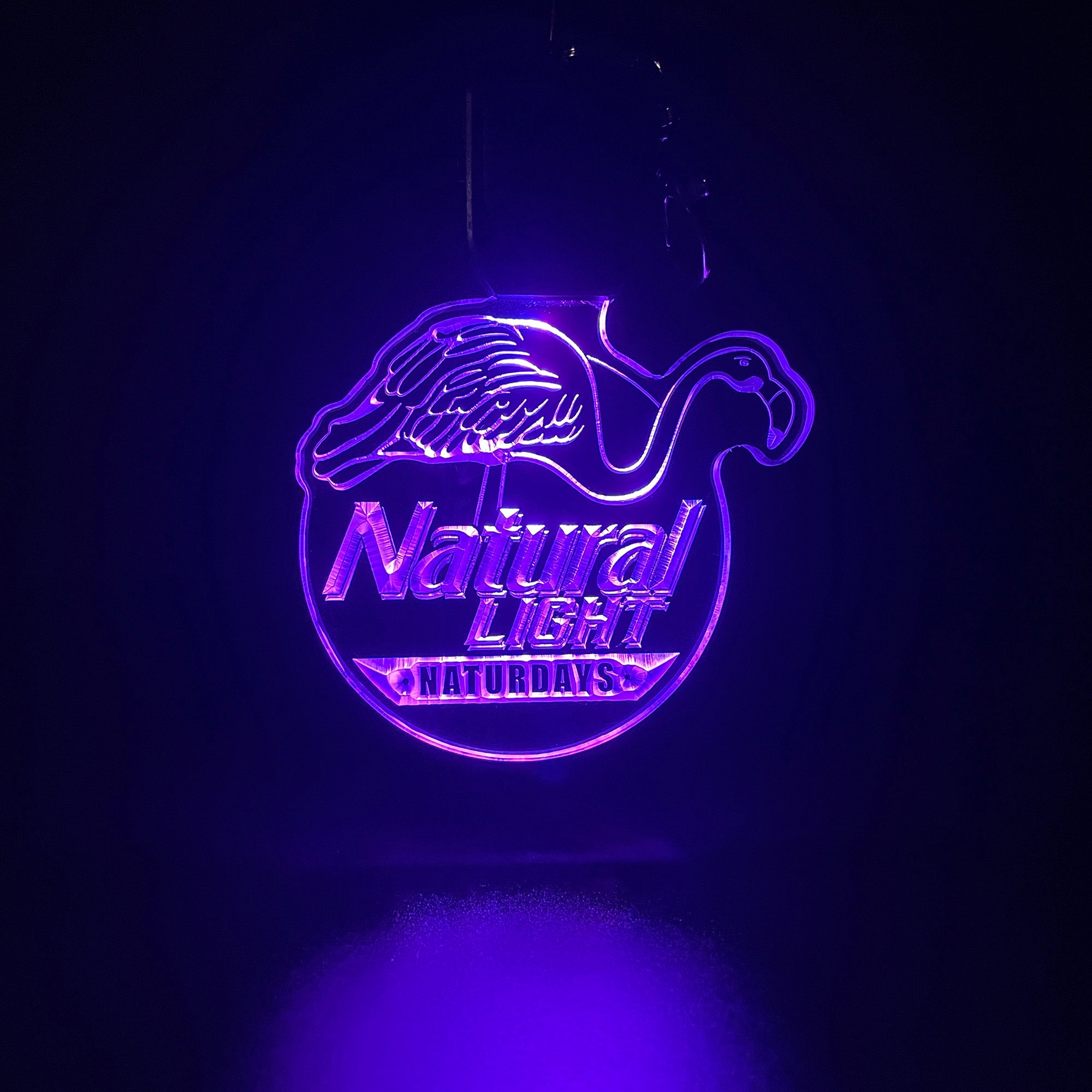 Natural Light LED Light Acrylic Keychain
