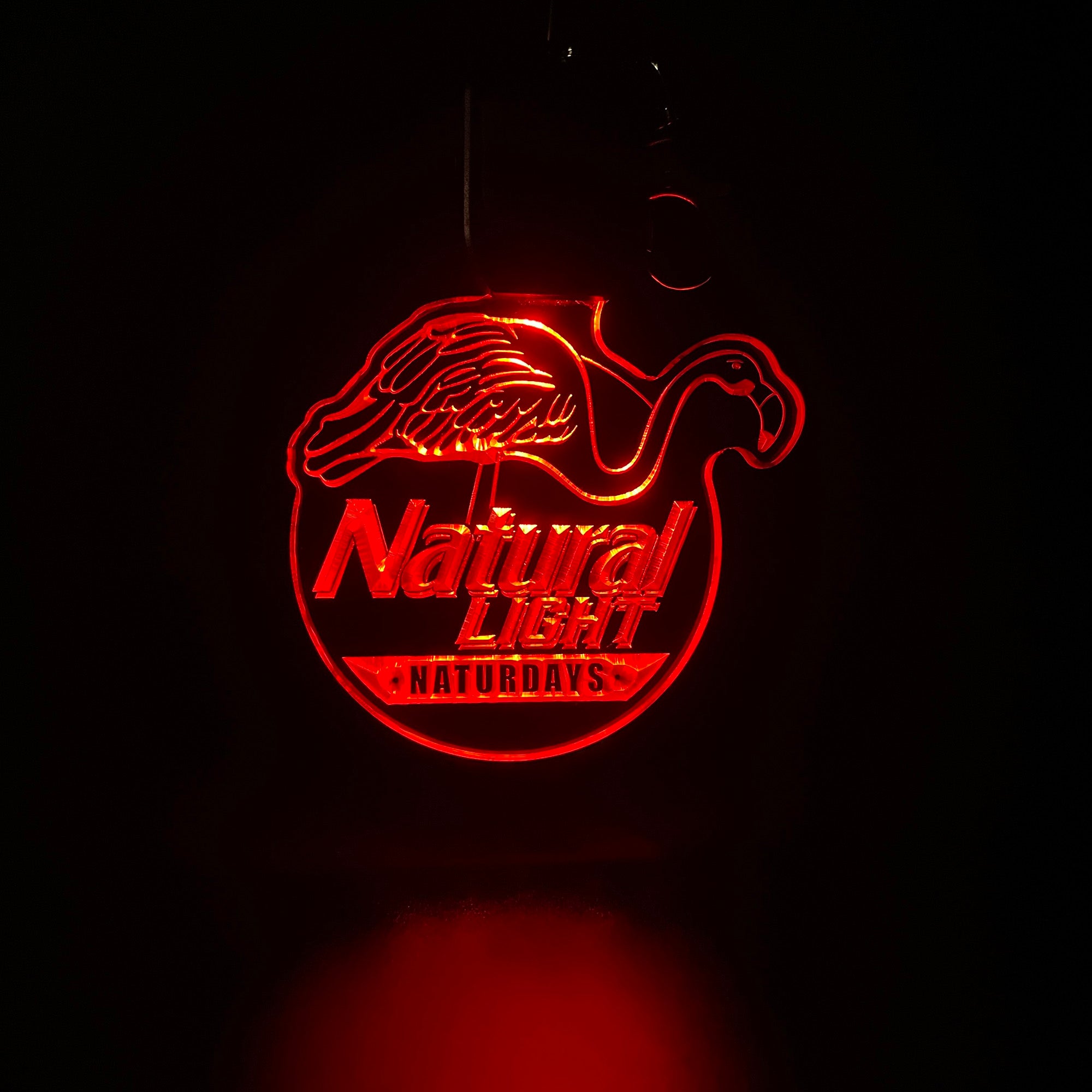 Natural Light LED Light Acrylic Keychain