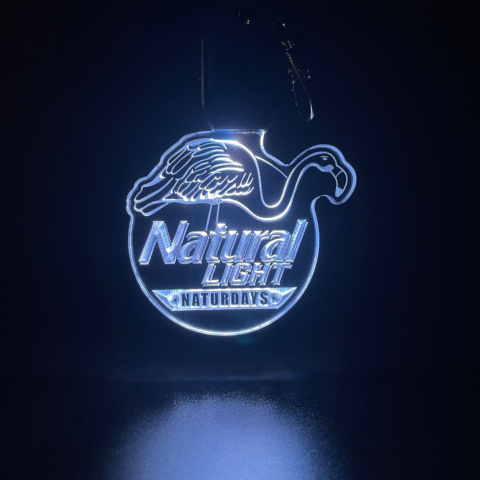 Natural Light LED Light Acrylic Keychain