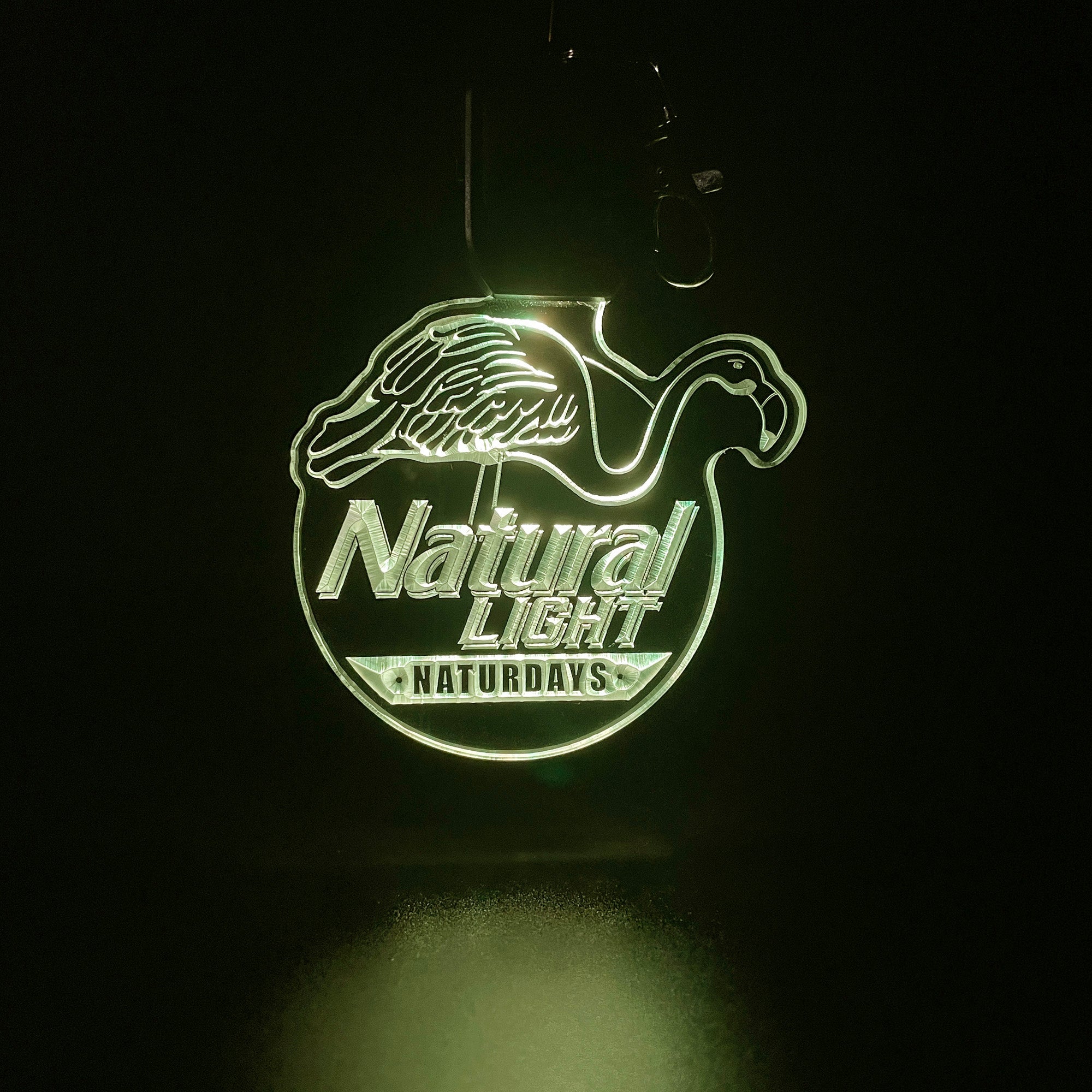 Natural Light LED Light Acrylic Keychain