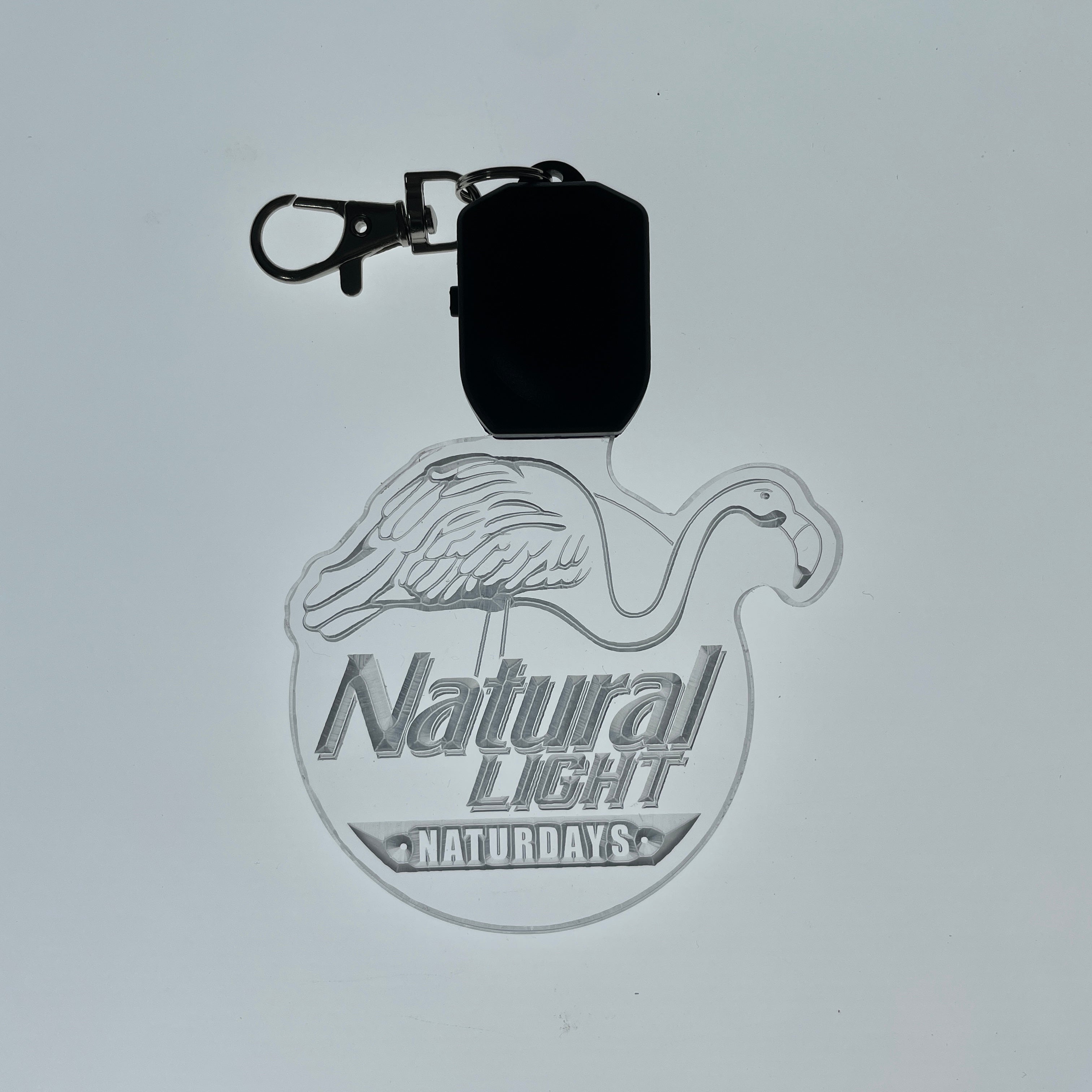 Natural Light LED Light Acrylic Keychain