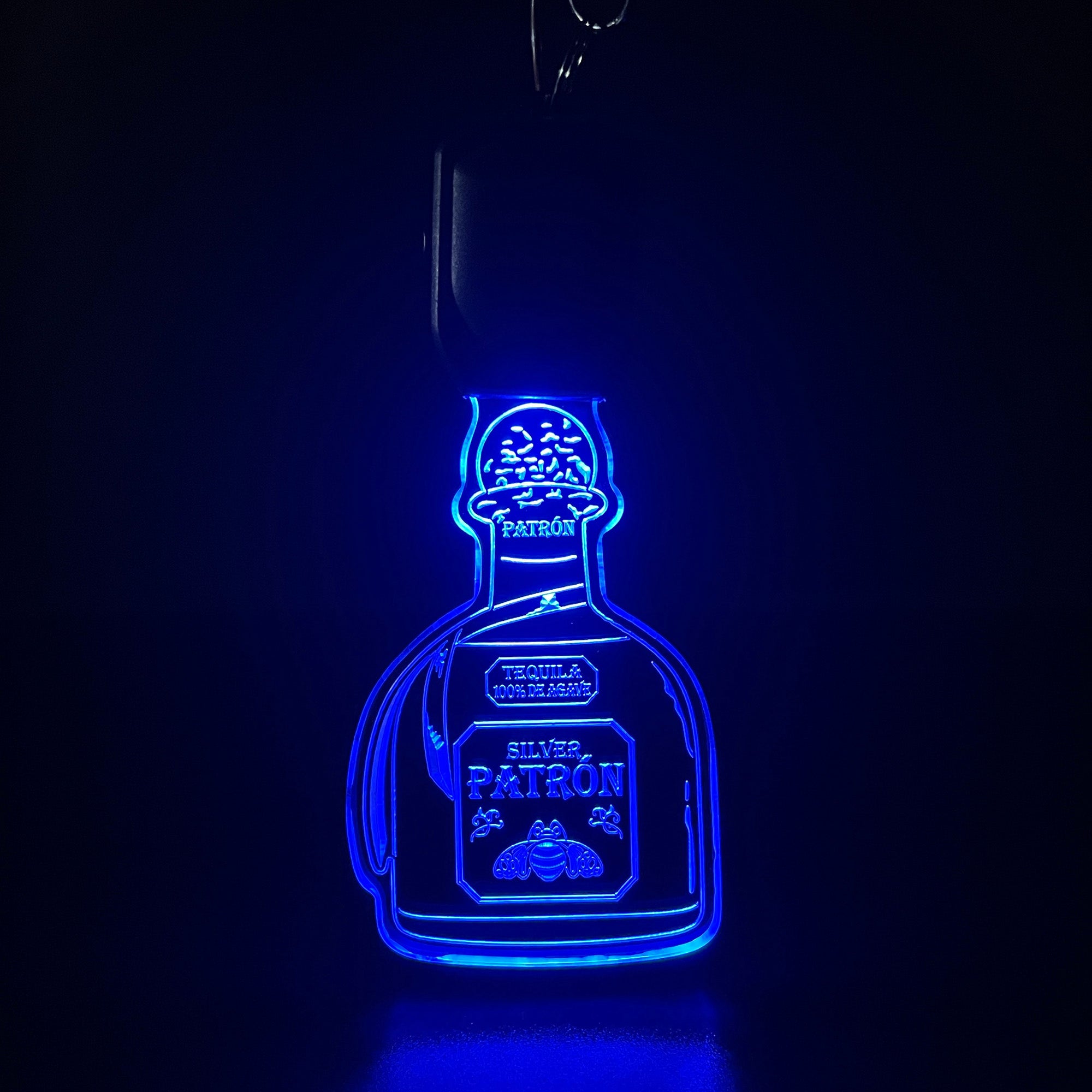 Patron Tequila Beer LED Light Acrylic Keychain