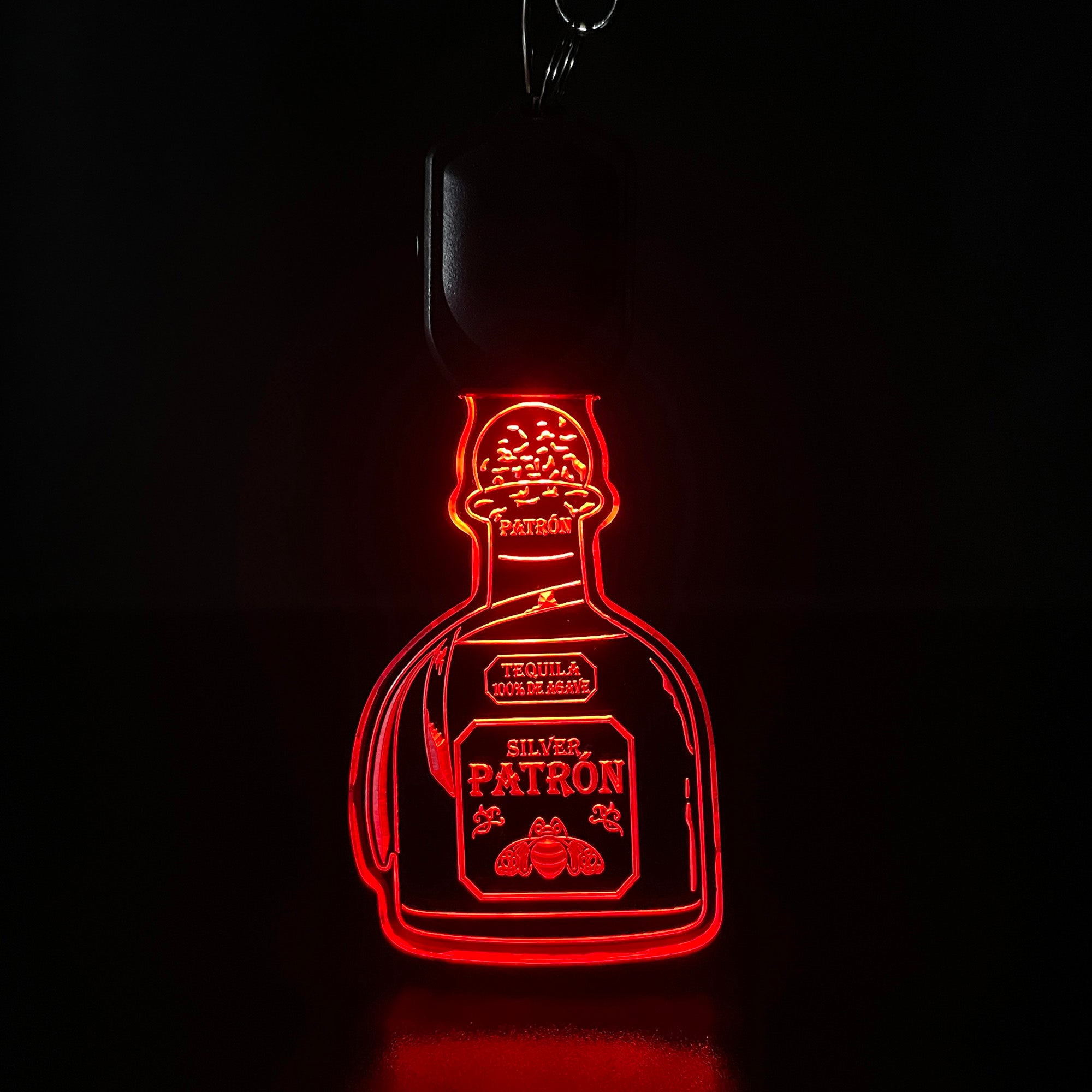 Patron Tequila Beer LED Light Acrylic Keychain