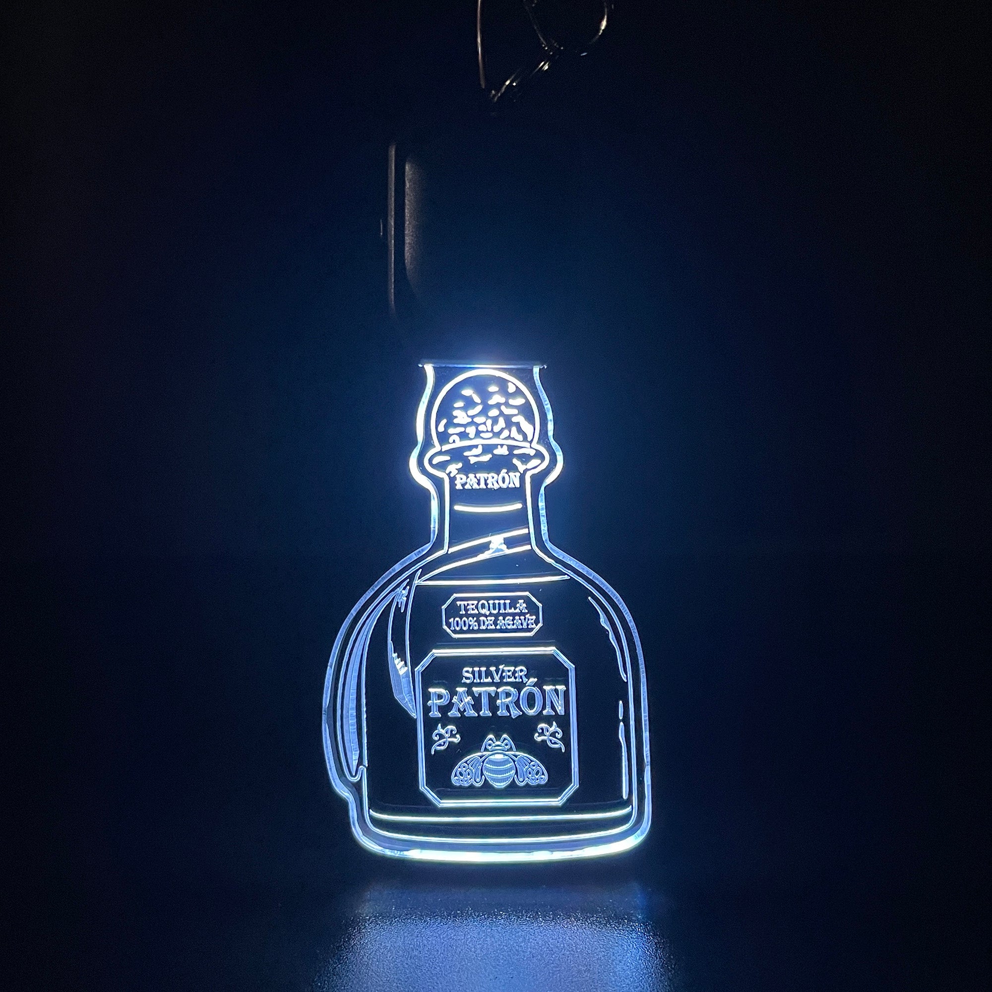 Patron Tequila Beer LED Light Acrylic Keychain