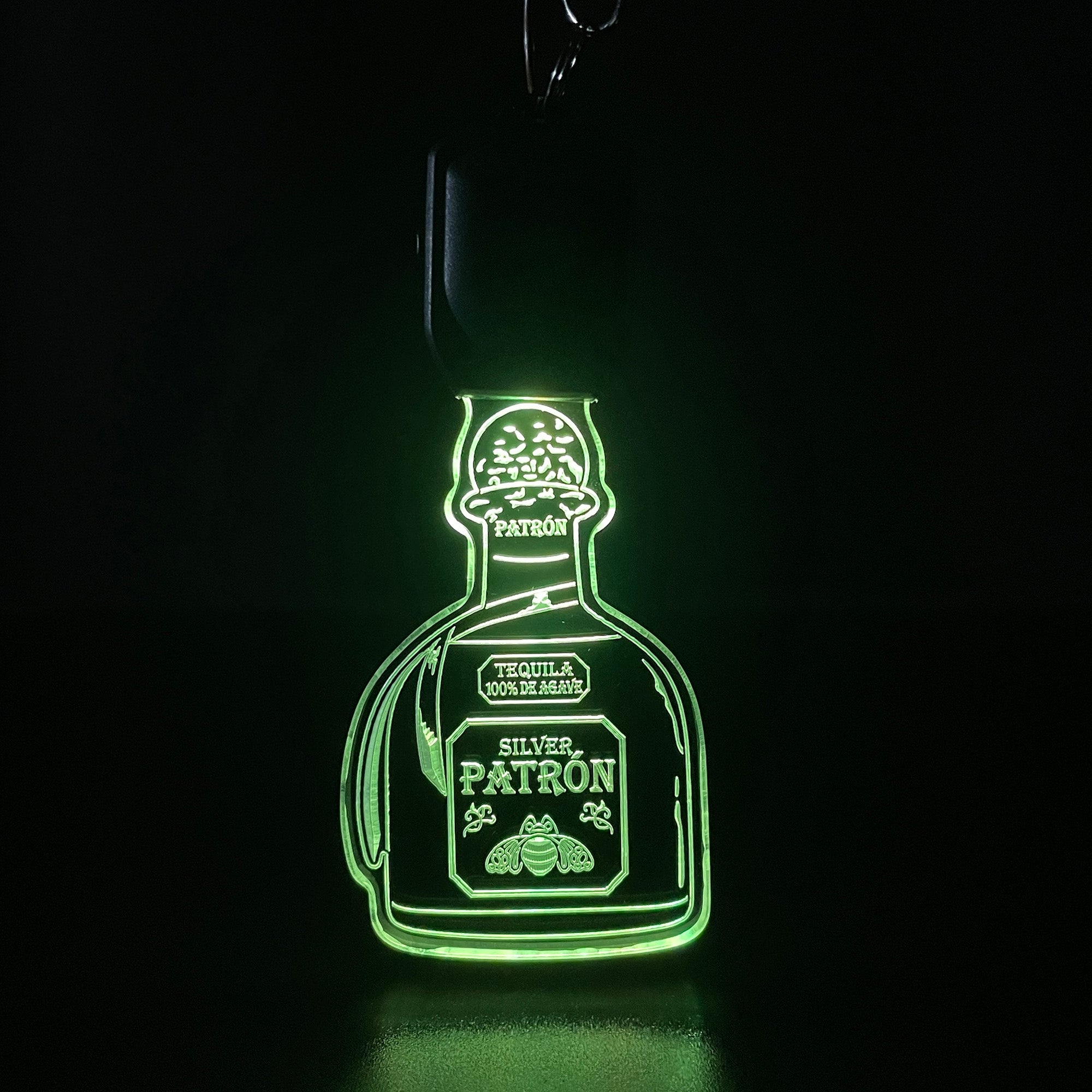 Patron Tequila Beer LED Light Acrylic Keychain
