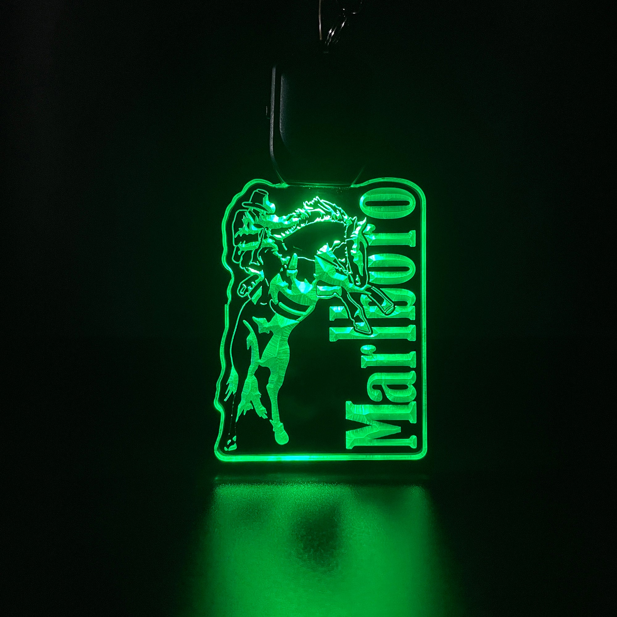 Marlboro Cowboy LED Light Acrylic Keychain