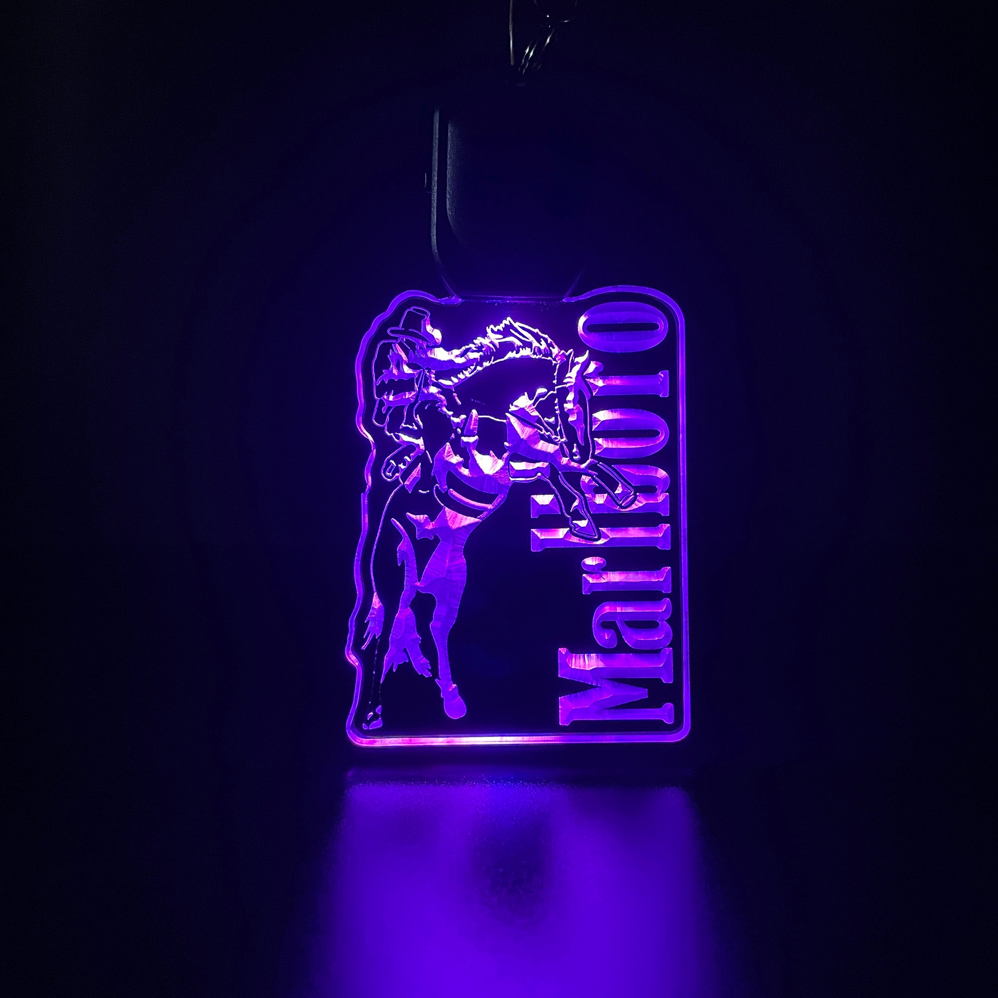 Marlboro Cowboy LED Light Acrylic Keychain