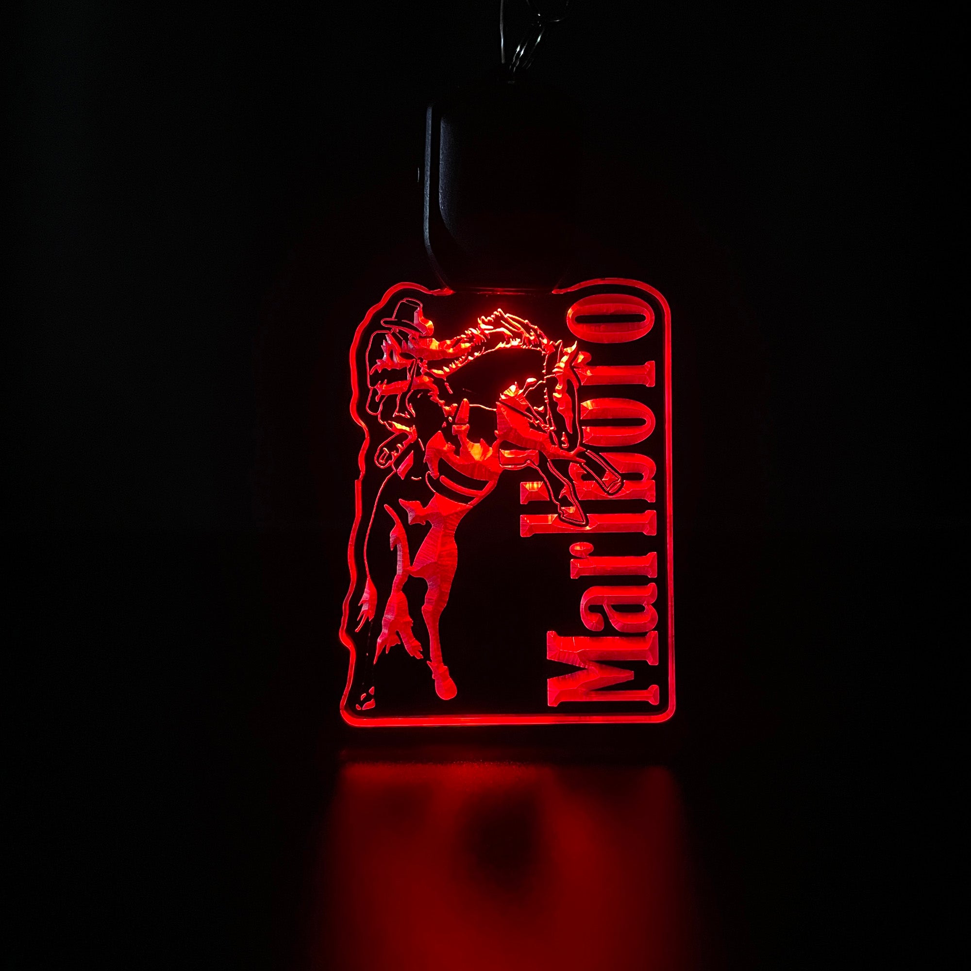 Marlboro Cowboy LED Light Acrylic Keychain