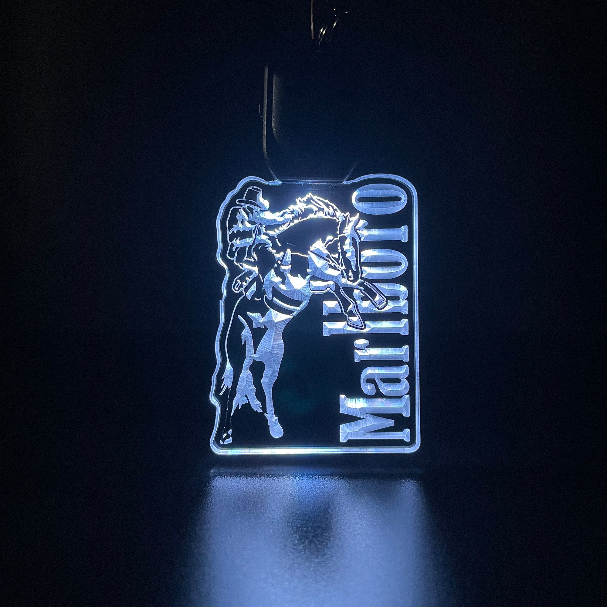 Marlboro Cowboy LED Light Acrylic Keychain