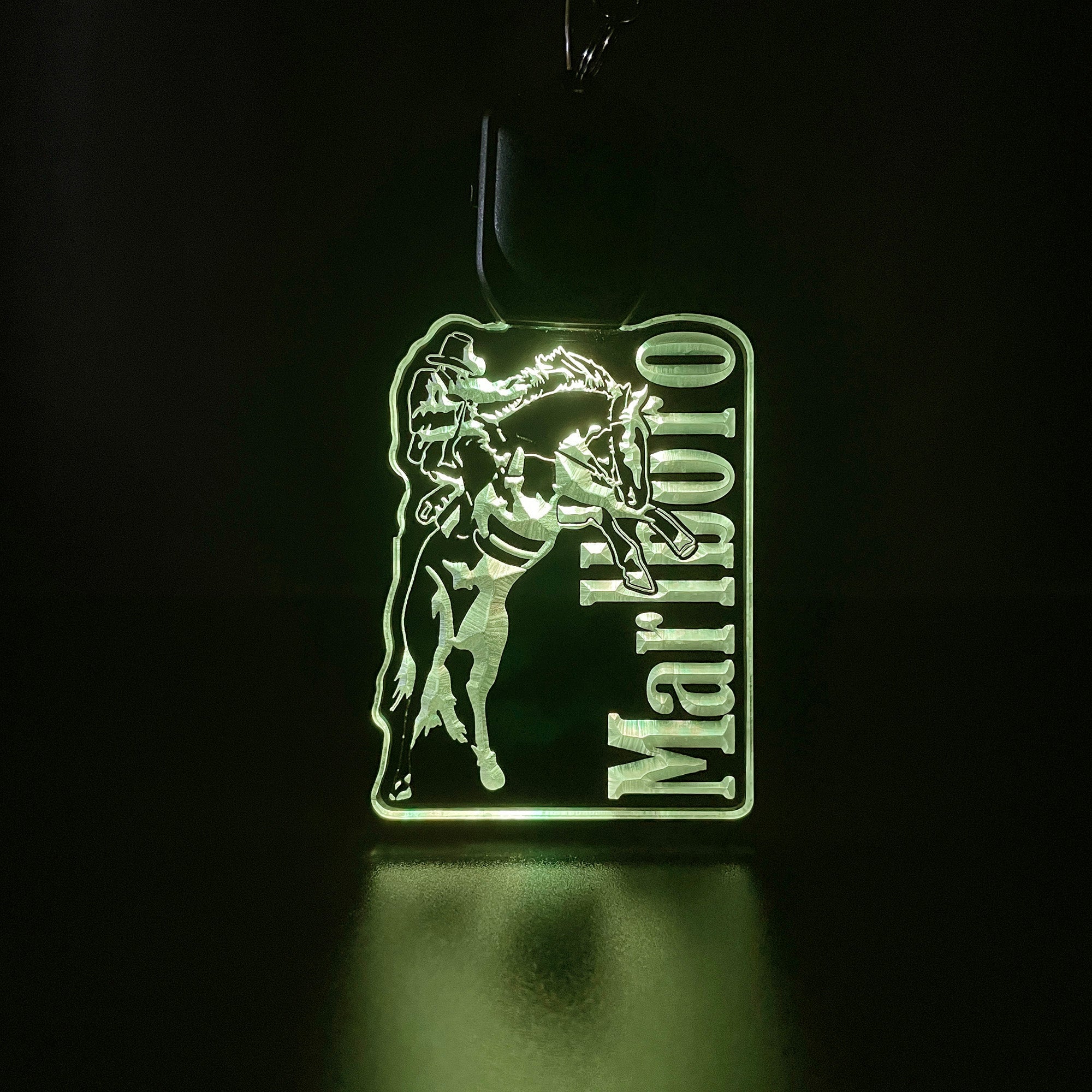 Marlboro Cowboy LED Light Acrylic Keychain