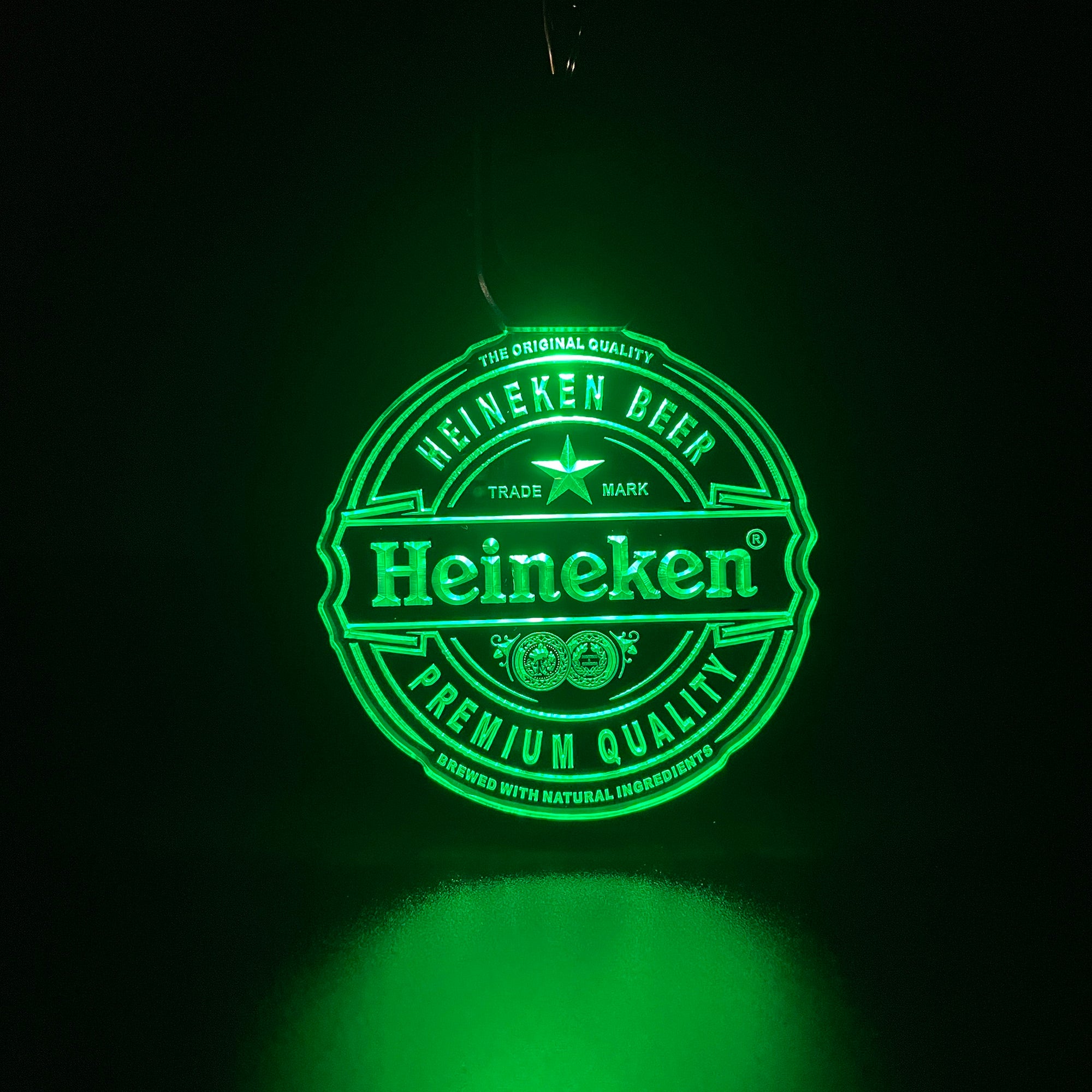 Heineken Bar LED Light Acrylic Keychain
