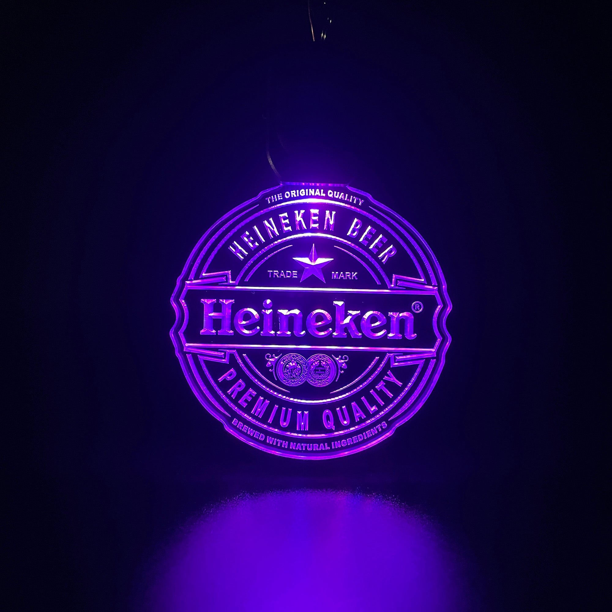 Heineken Bar LED Light Acrylic Keychain
