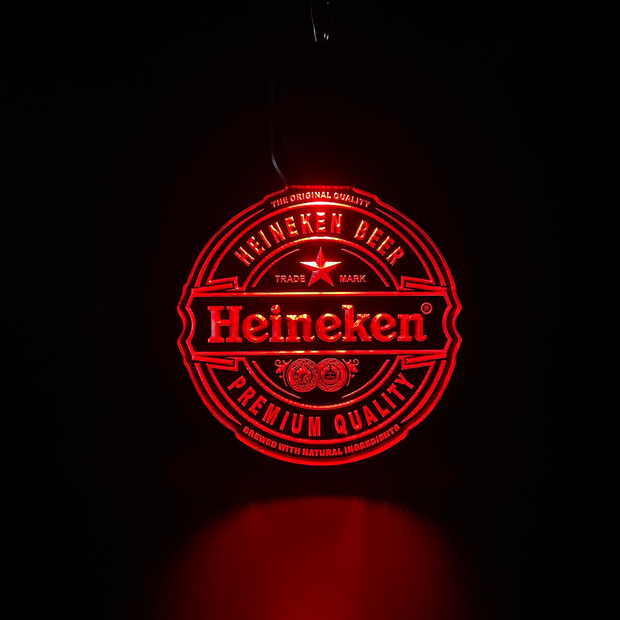 Heineken Bar LED Light Acrylic Keychain