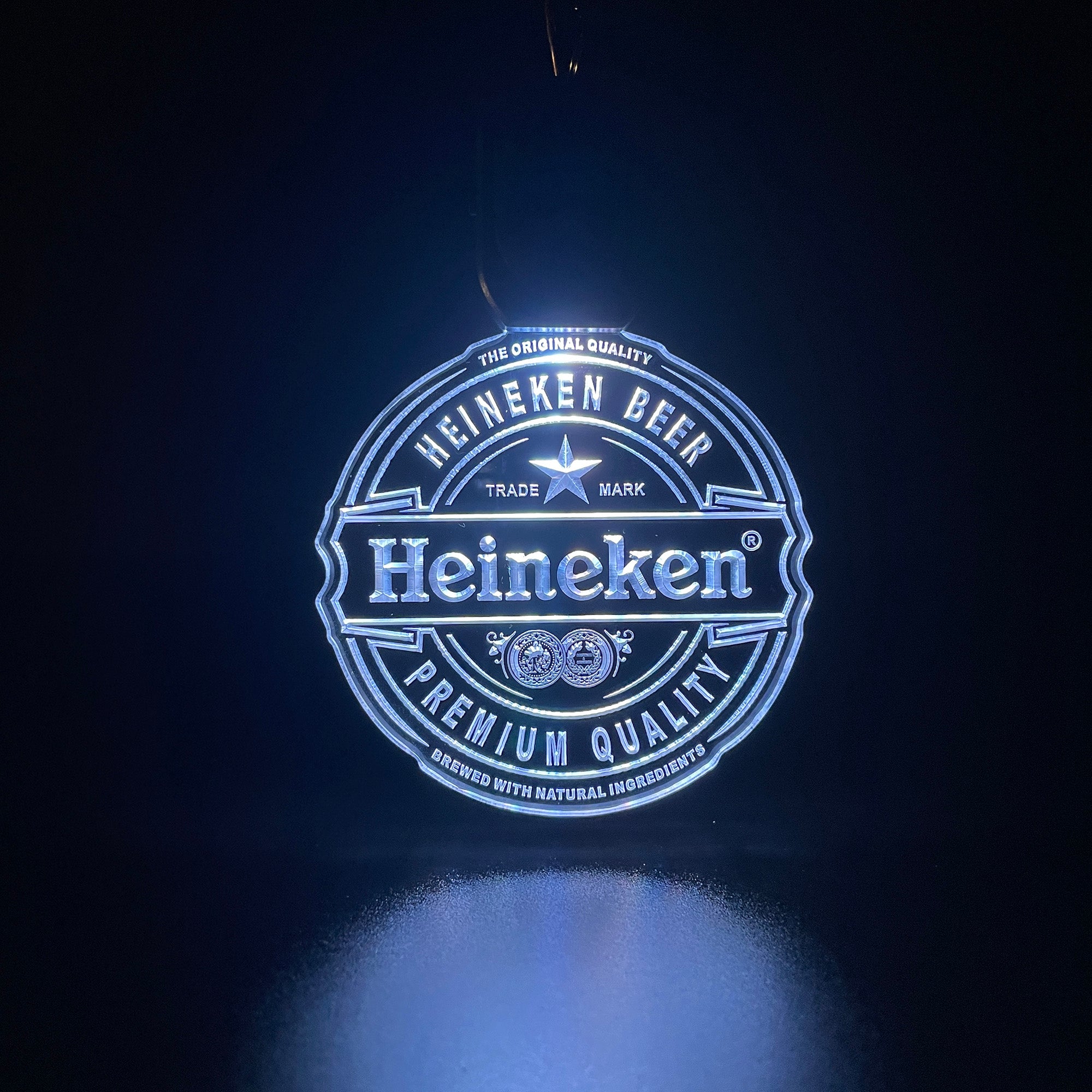 Heineken Bar LED Light Acrylic Keychain