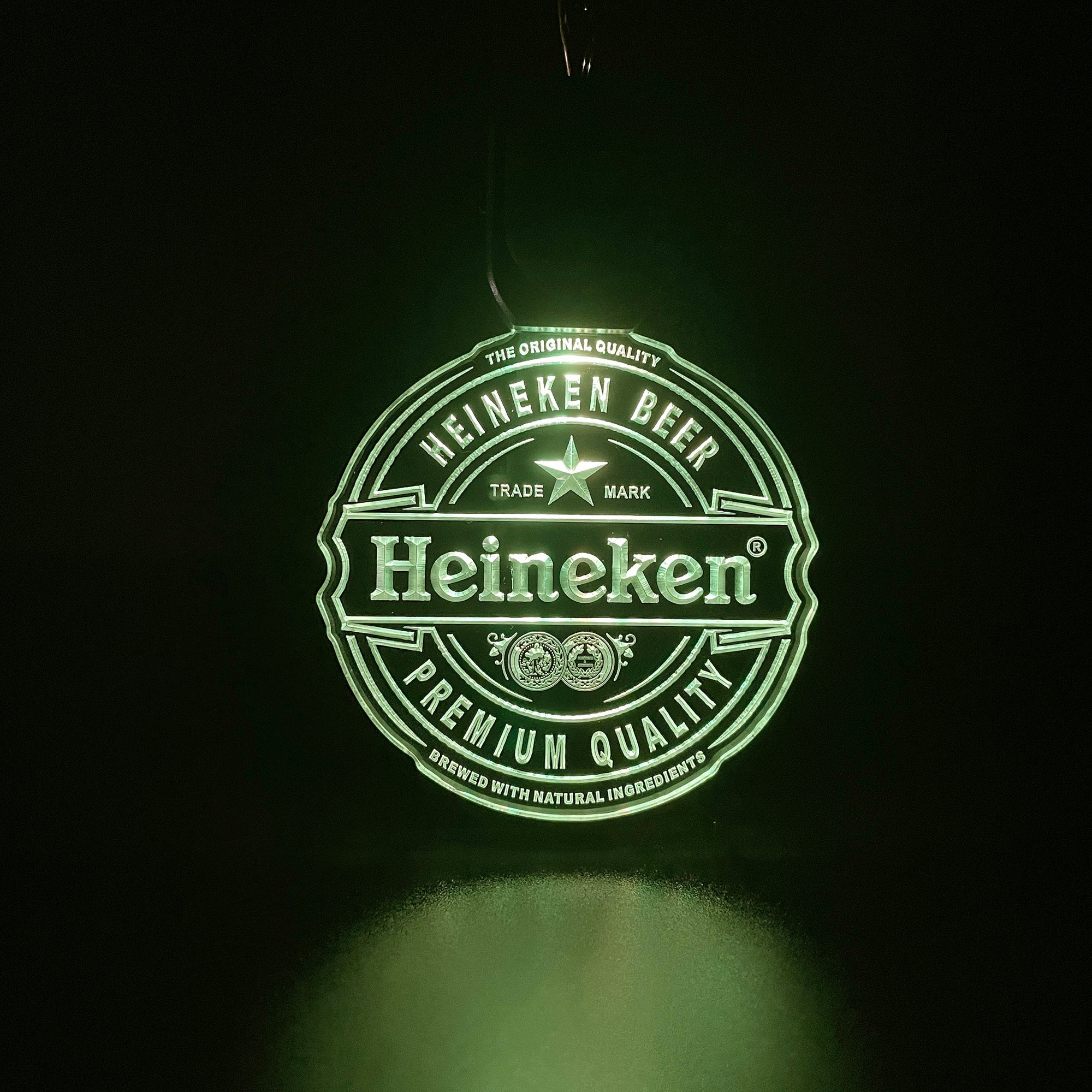 Heineken Bar LED Light Acrylic Keychain