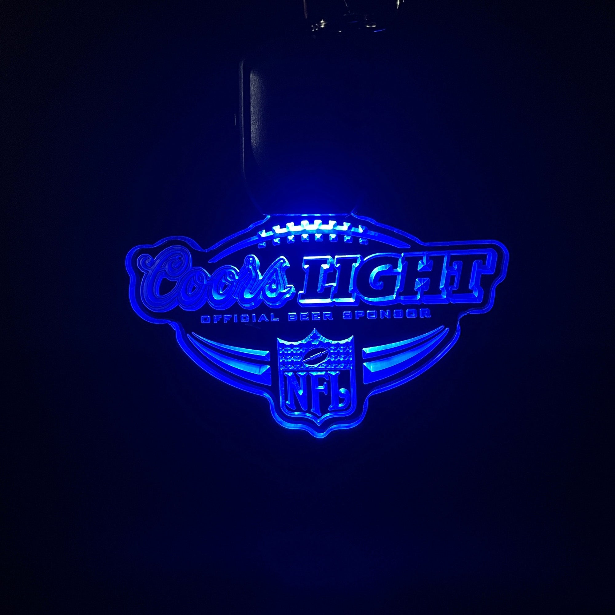 coors light nfl LED Light Acrylic Keychain