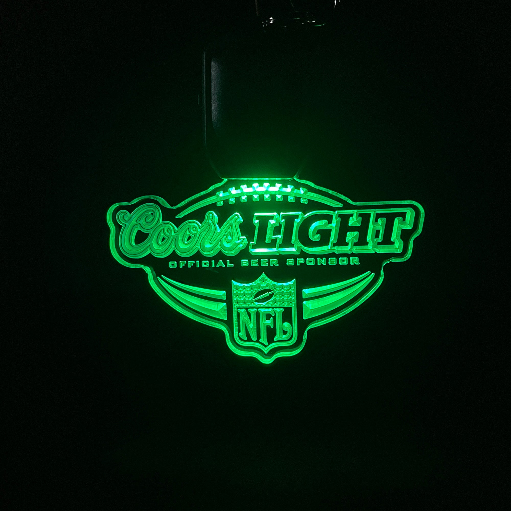 coors light nfl LED Light Acrylic Keychain