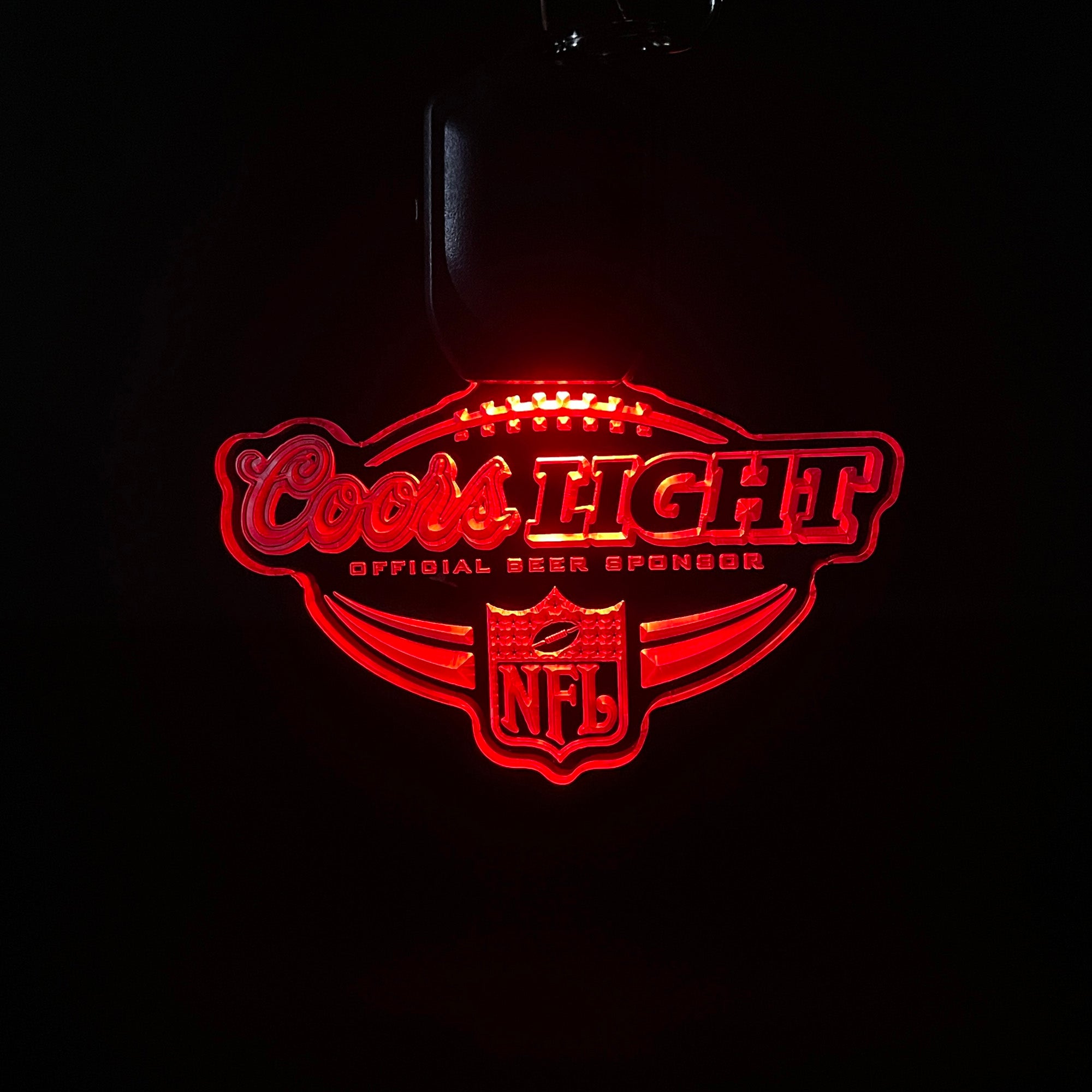 coors light nfl LED Light Acrylic Keychain