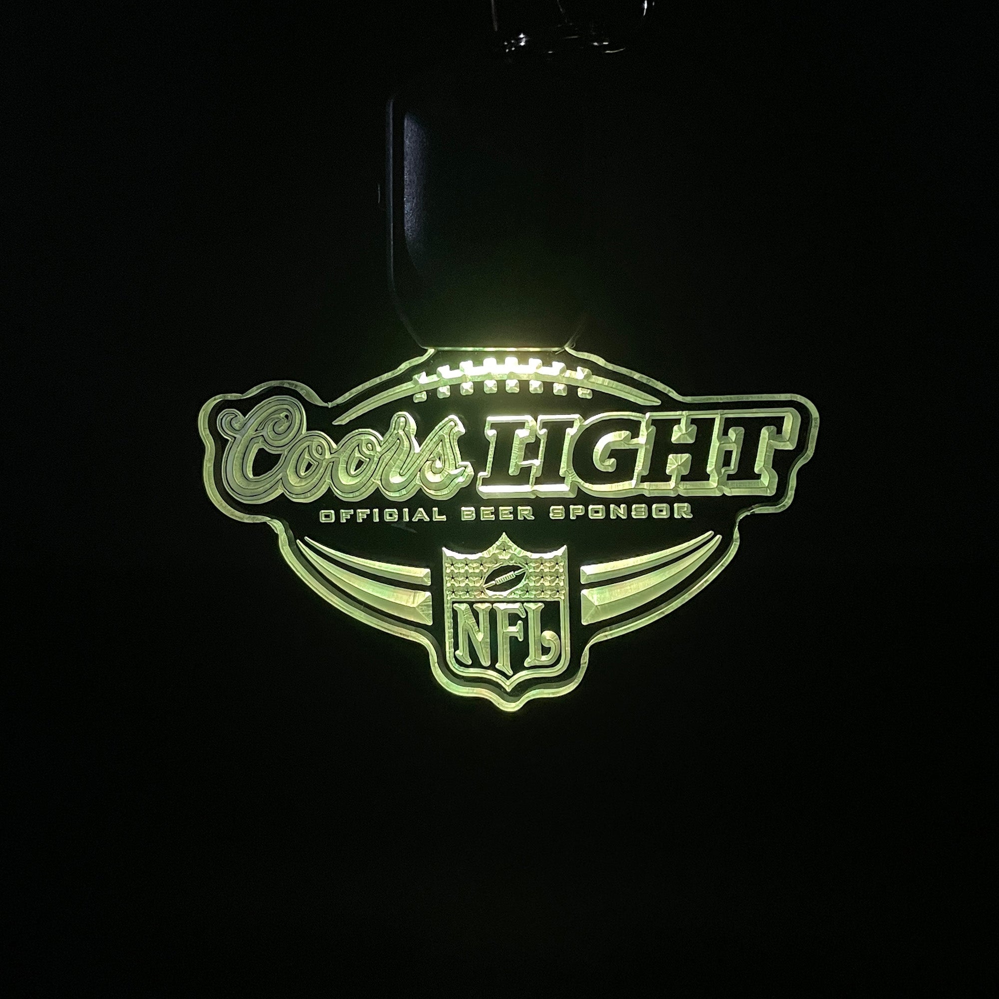 coors light nfl LED Light Acrylic Keychain