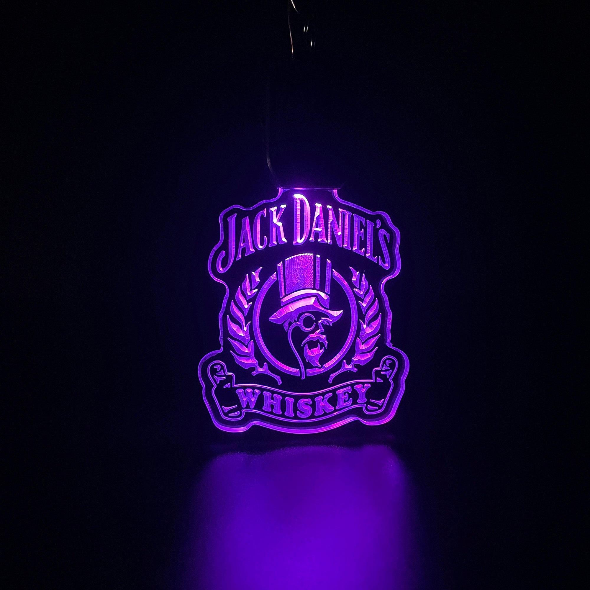 Jack Daniel's whiskey LED Light Acrylic Keychain