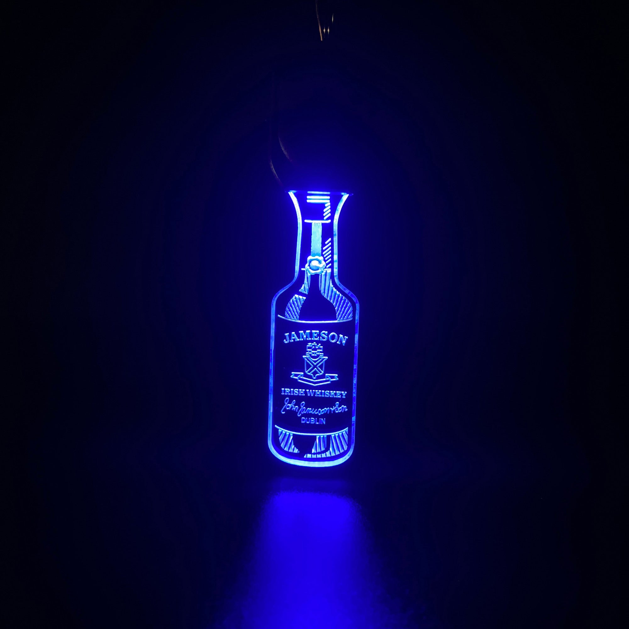 Jameson bottle LED Light Acrylic Keychain