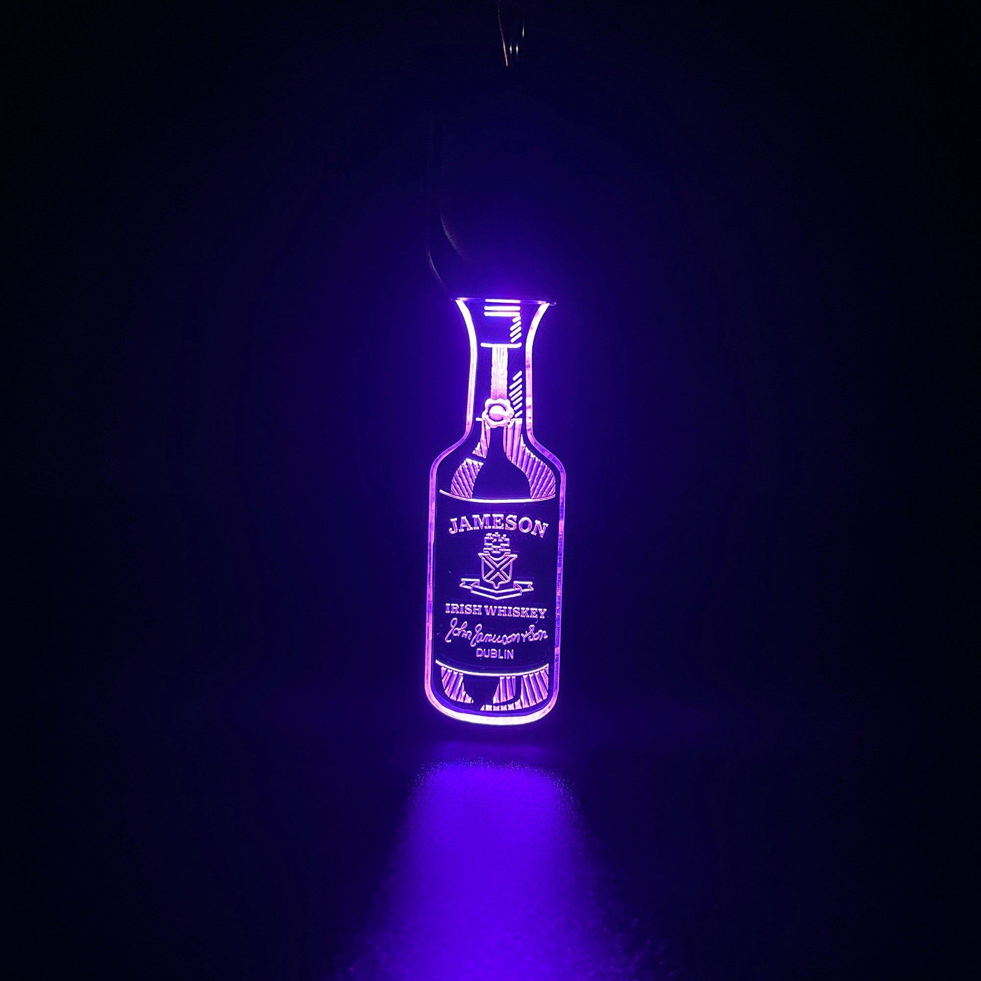 Jameson bottle LED Light Acrylic Keychain