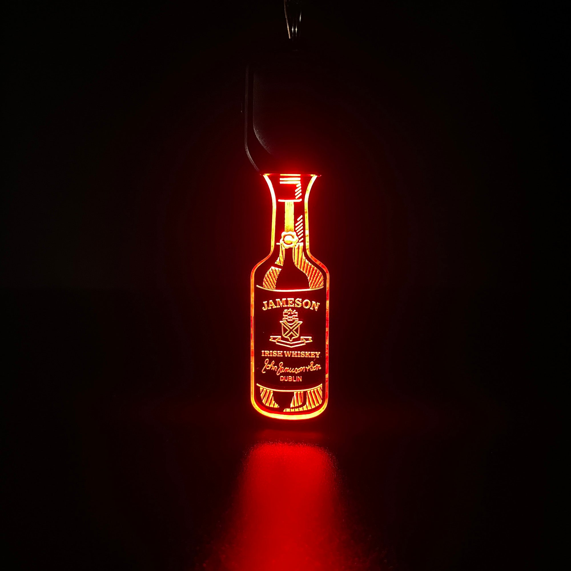 Jameson bottle LED Light Acrylic Keychain