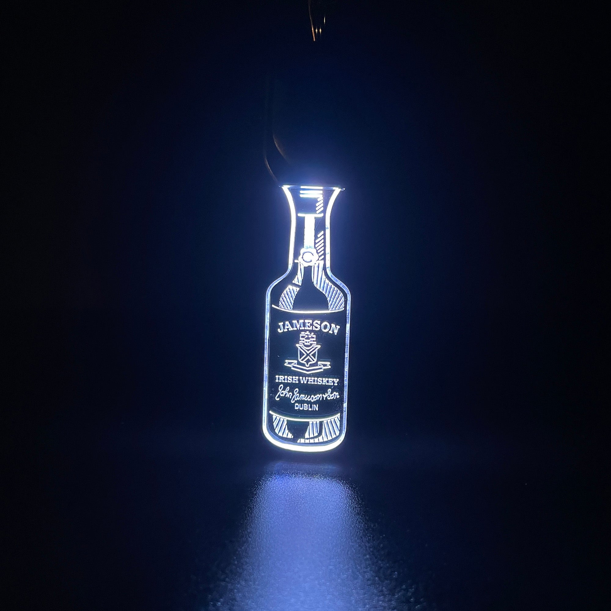 Jameson bottle LED Light Acrylic Keychain