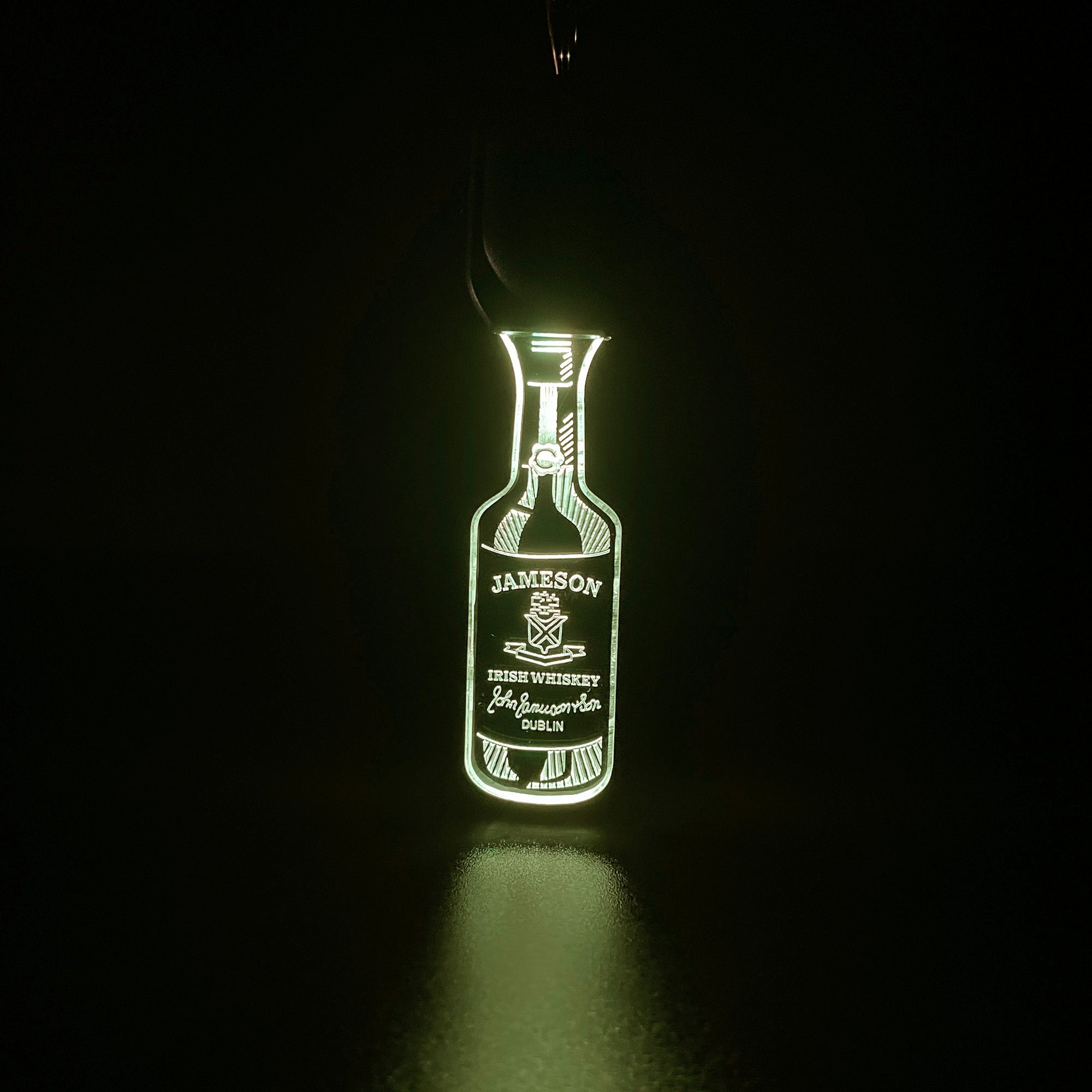 Jameson bottle LED Light Acrylic Keychain
