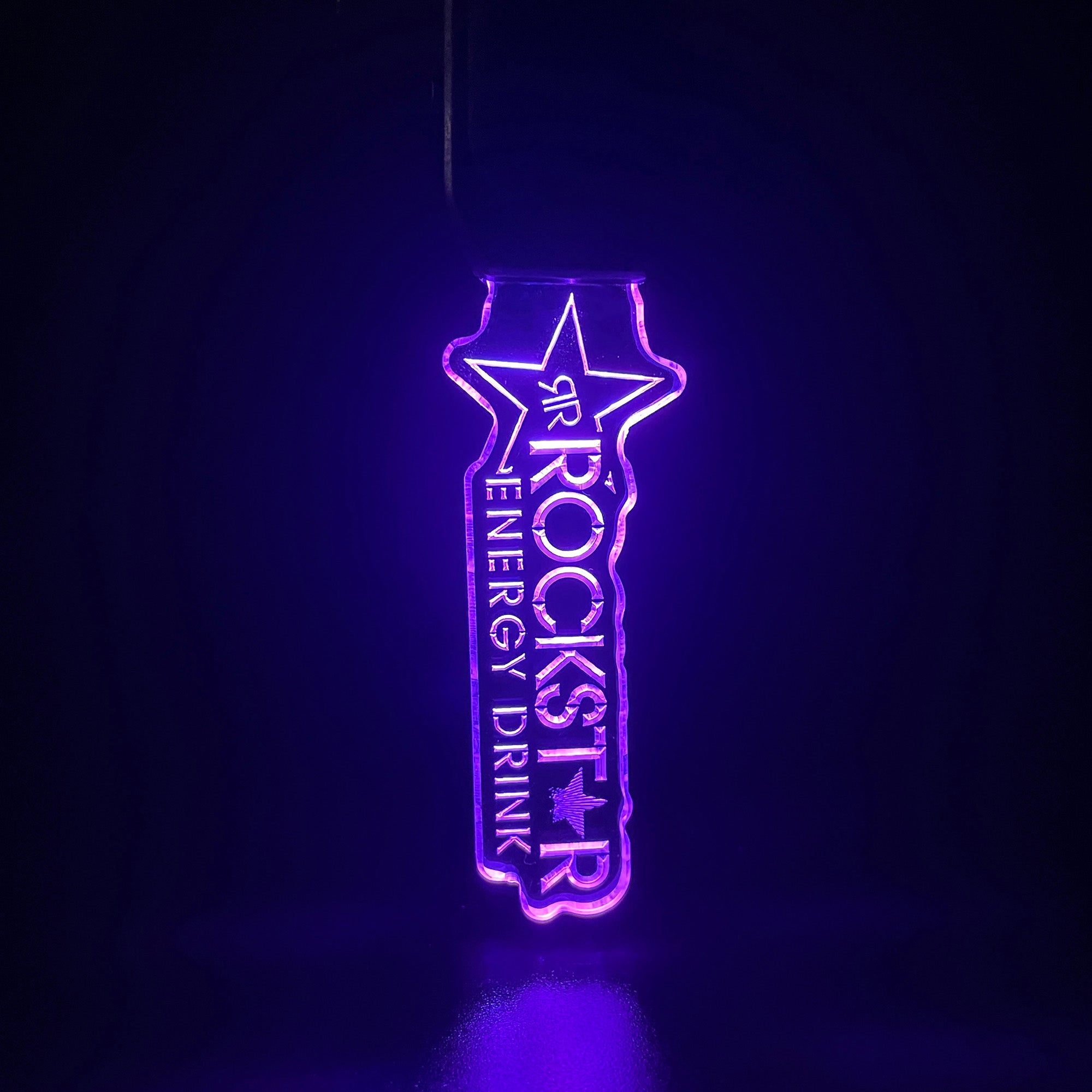 Rockstar LED Light Acrylic Keychain