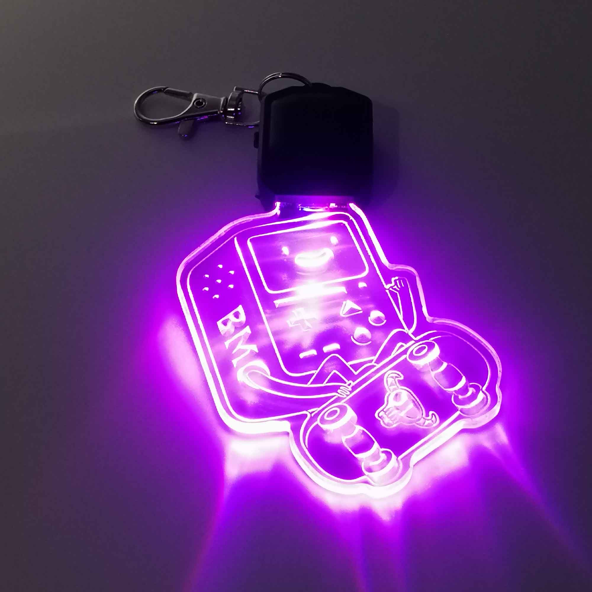 Adventure Time BMO Robot LED Light Acrylic Keychain