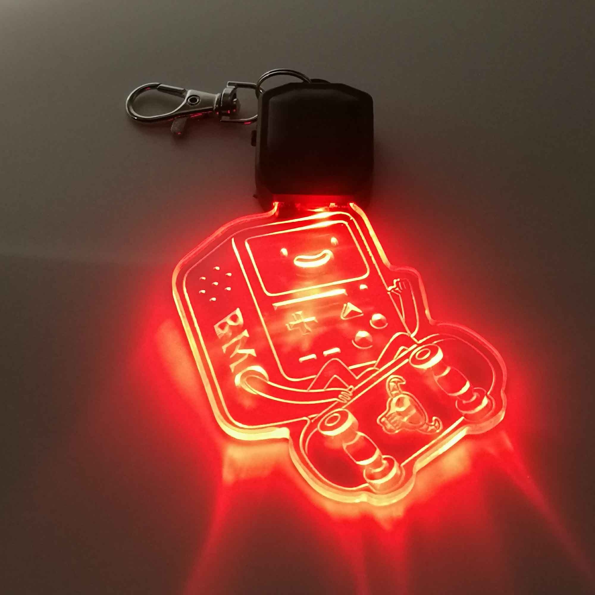 Adventure Time BMO Robot LED Light Acrylic Keychain