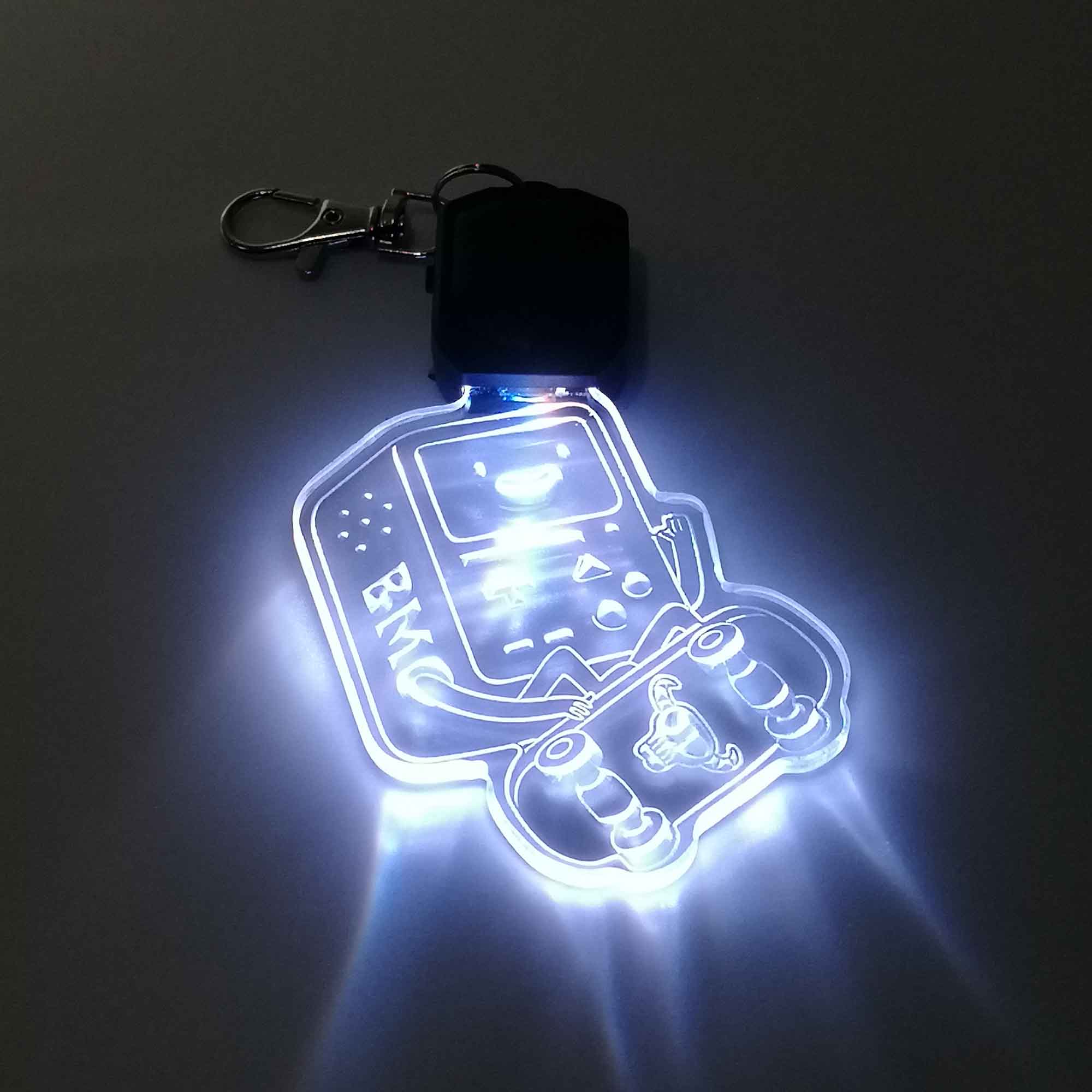 Adventure Time BMO Robot LED Light Acrylic Keychain