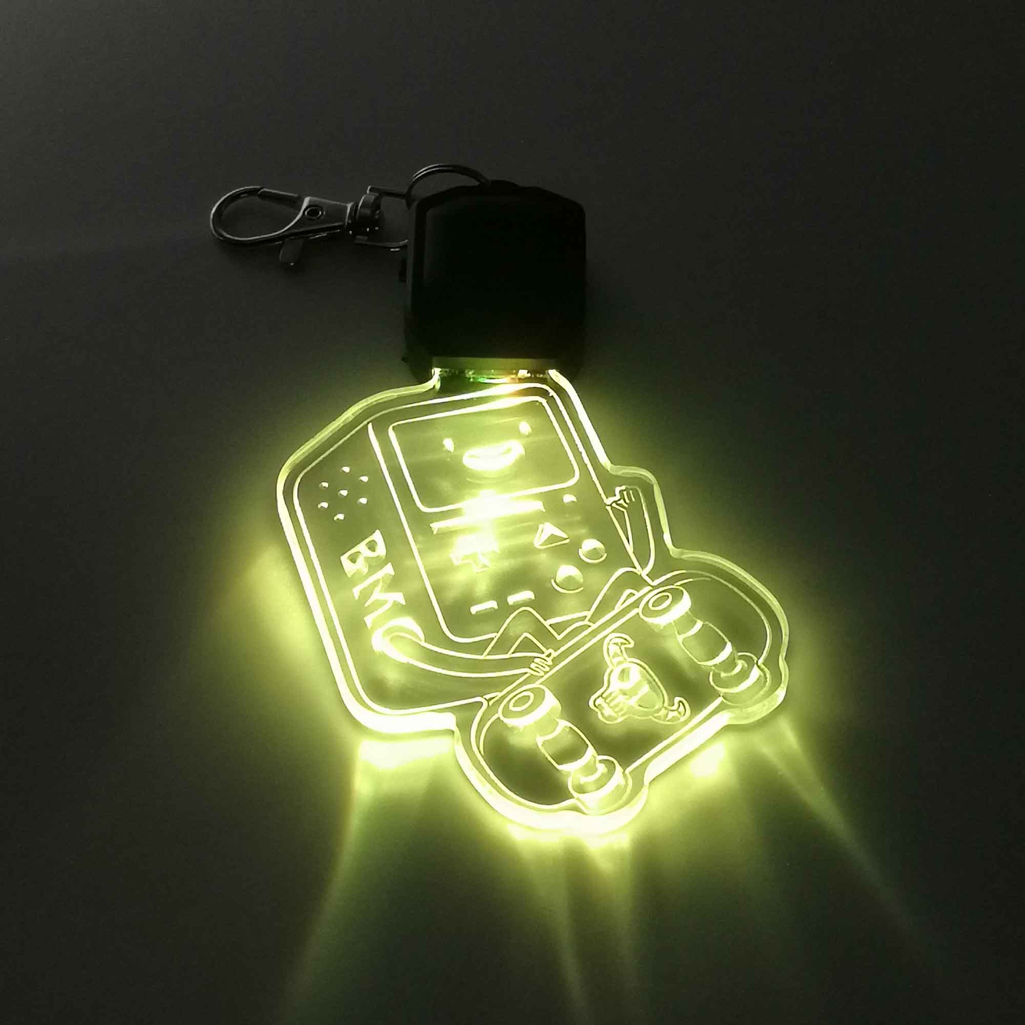 Adventure Time BMO Robot LED Light Acrylic Keychain