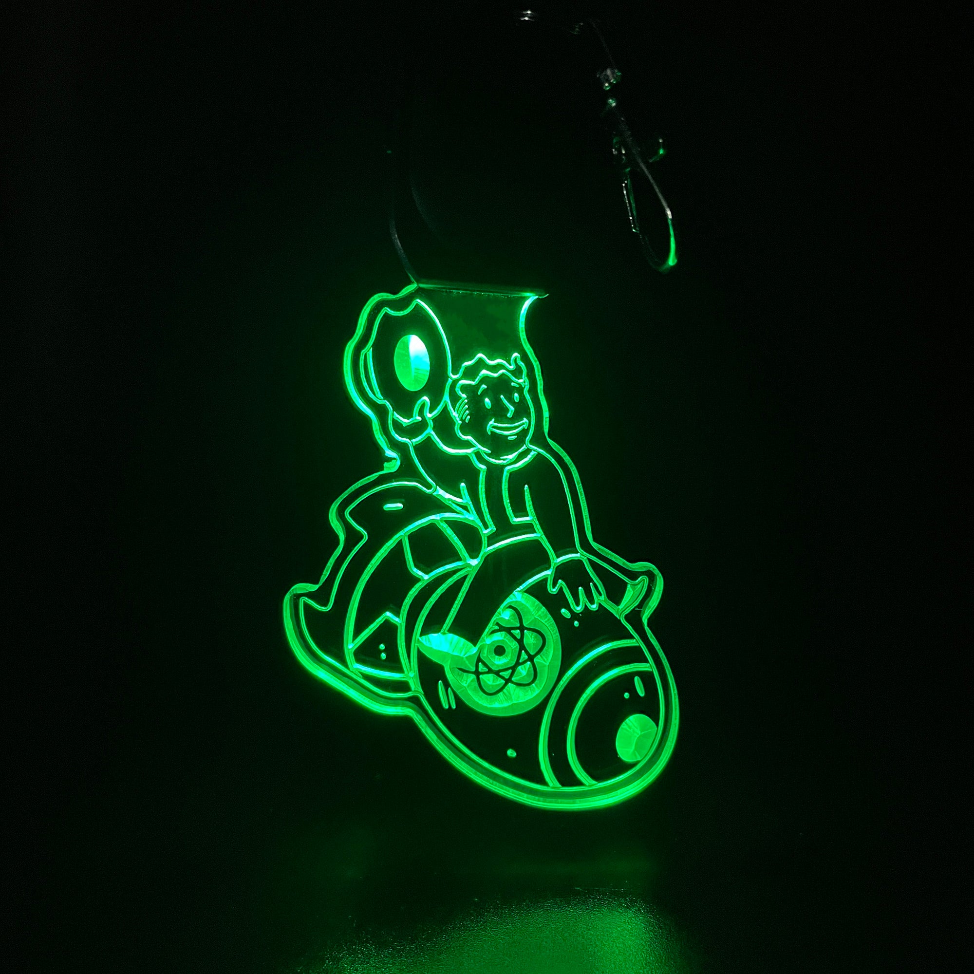 Fallout LED Light Acrylic Keychain