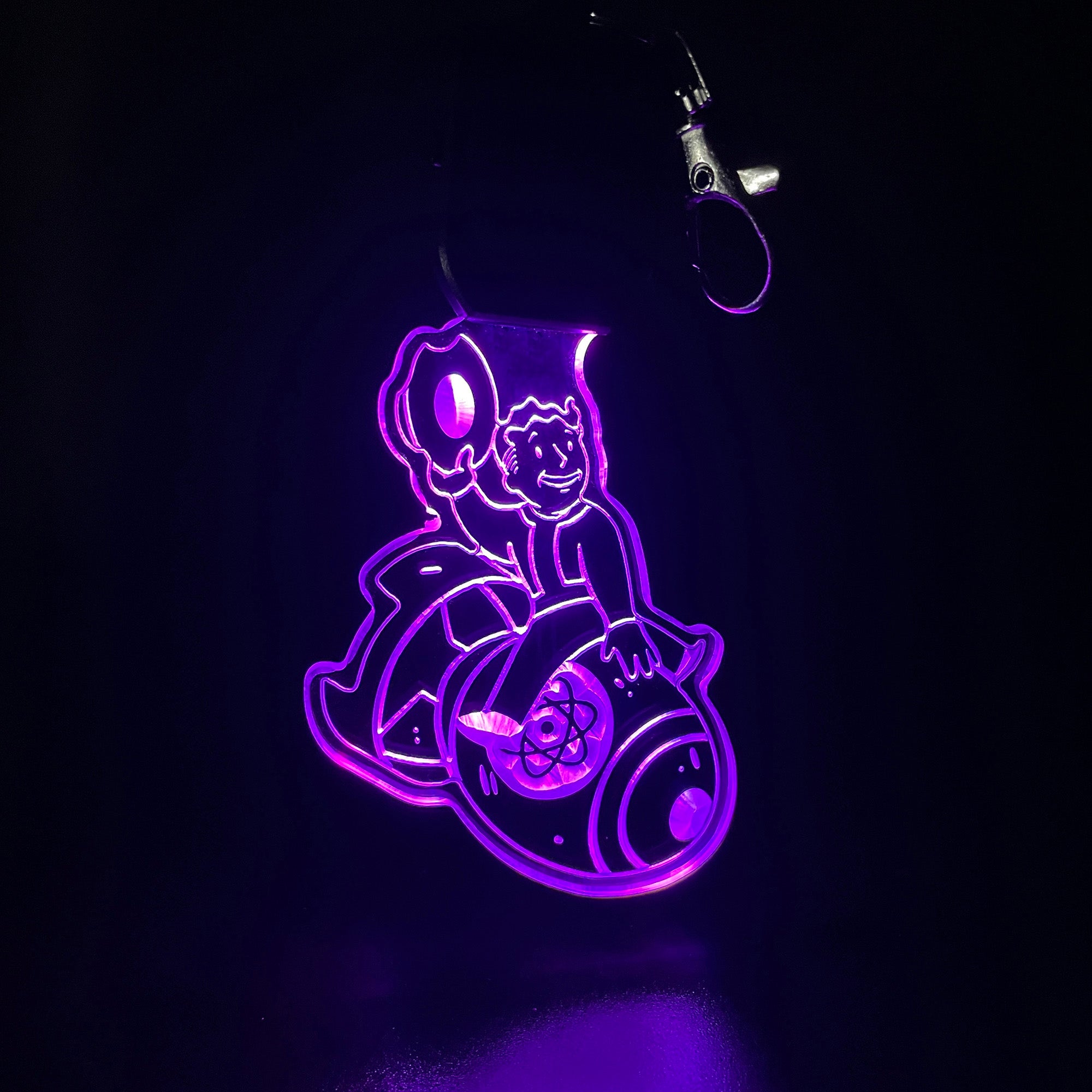 Fallout LED Light Acrylic Keychain