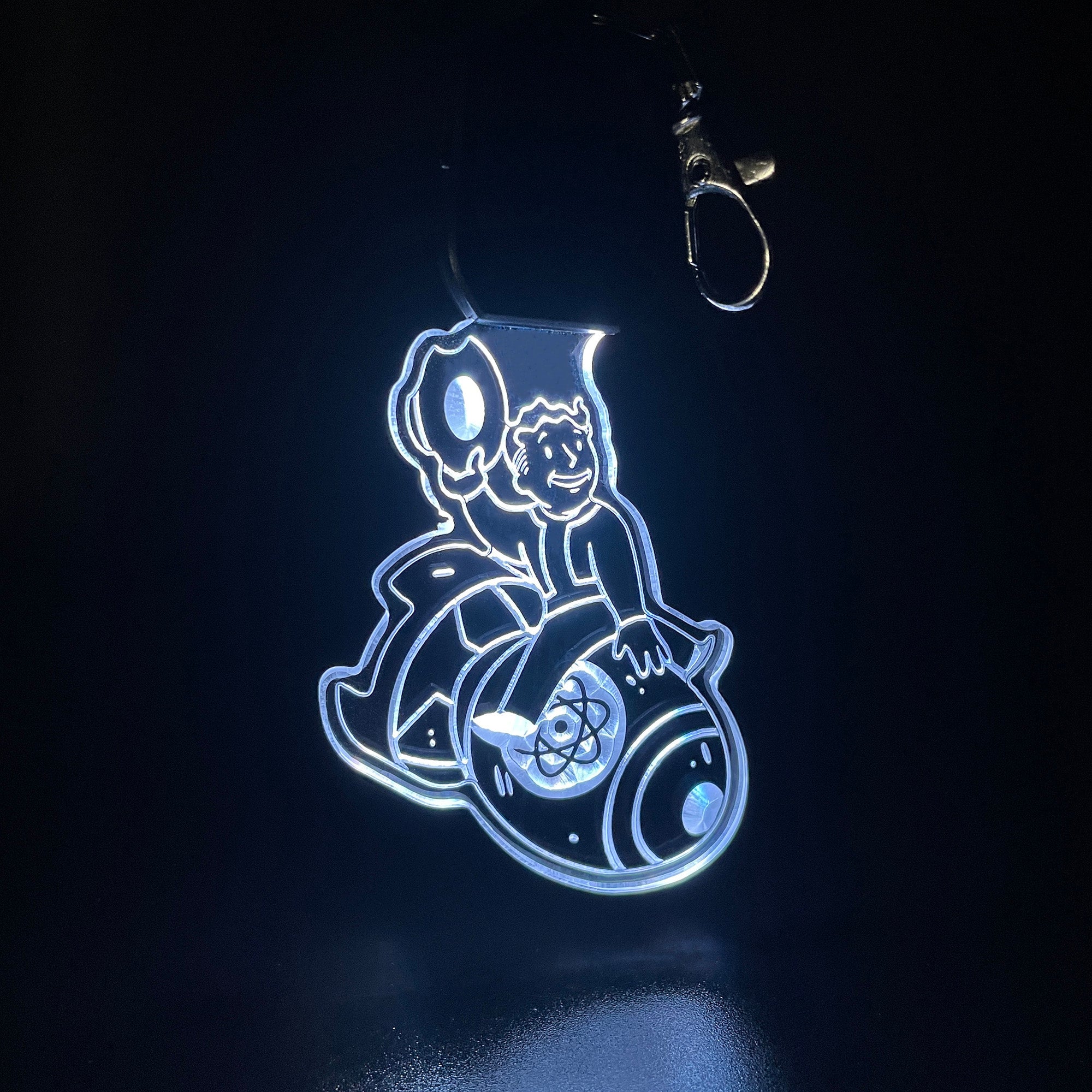 Fallout LED Light Acrylic Keychain