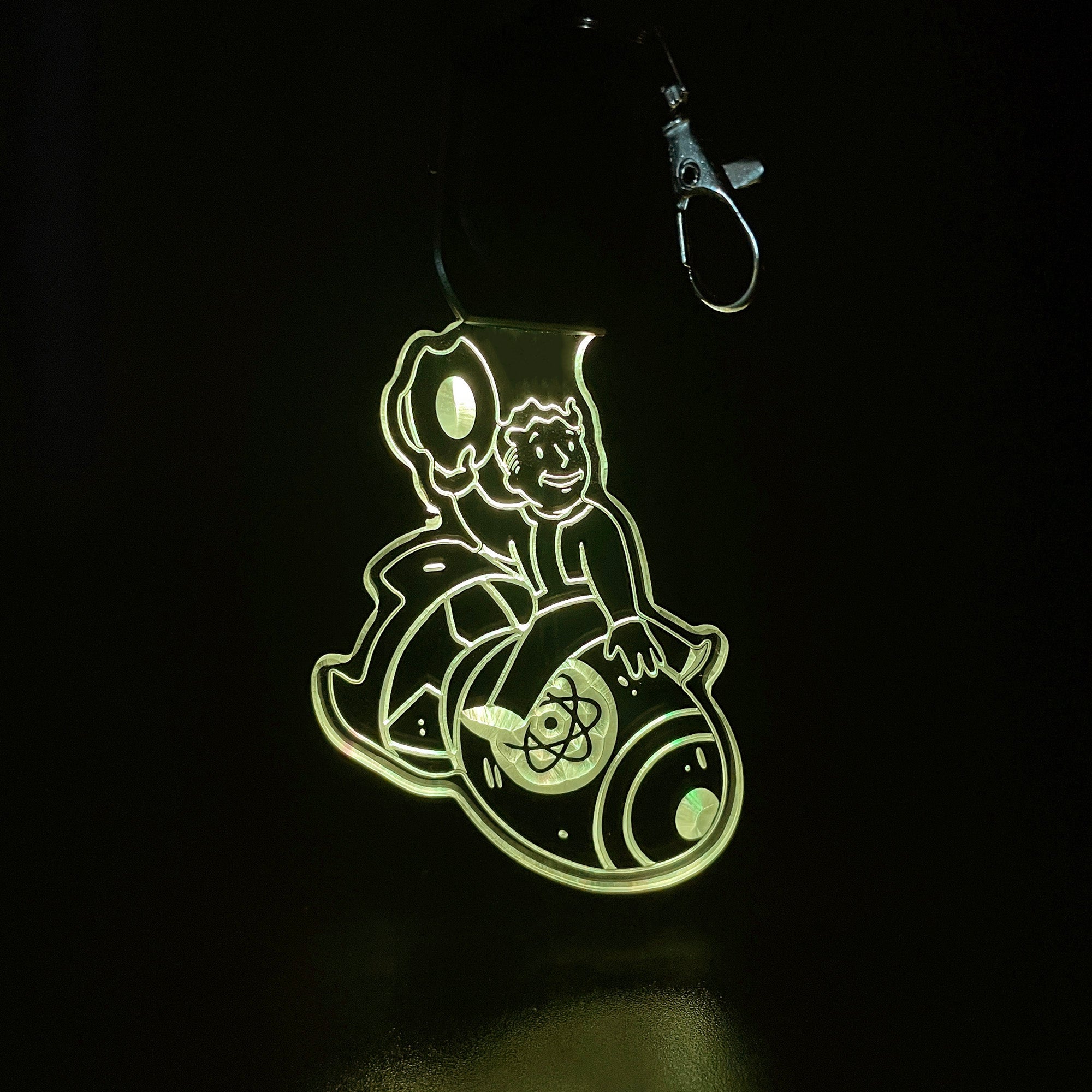 Fallout LED Light Acrylic Keychain