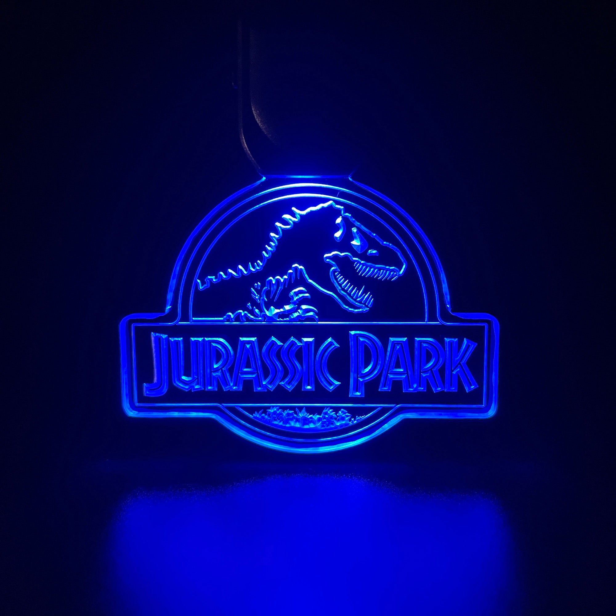 Jurassic Park LED Light Acrylic Keychain
