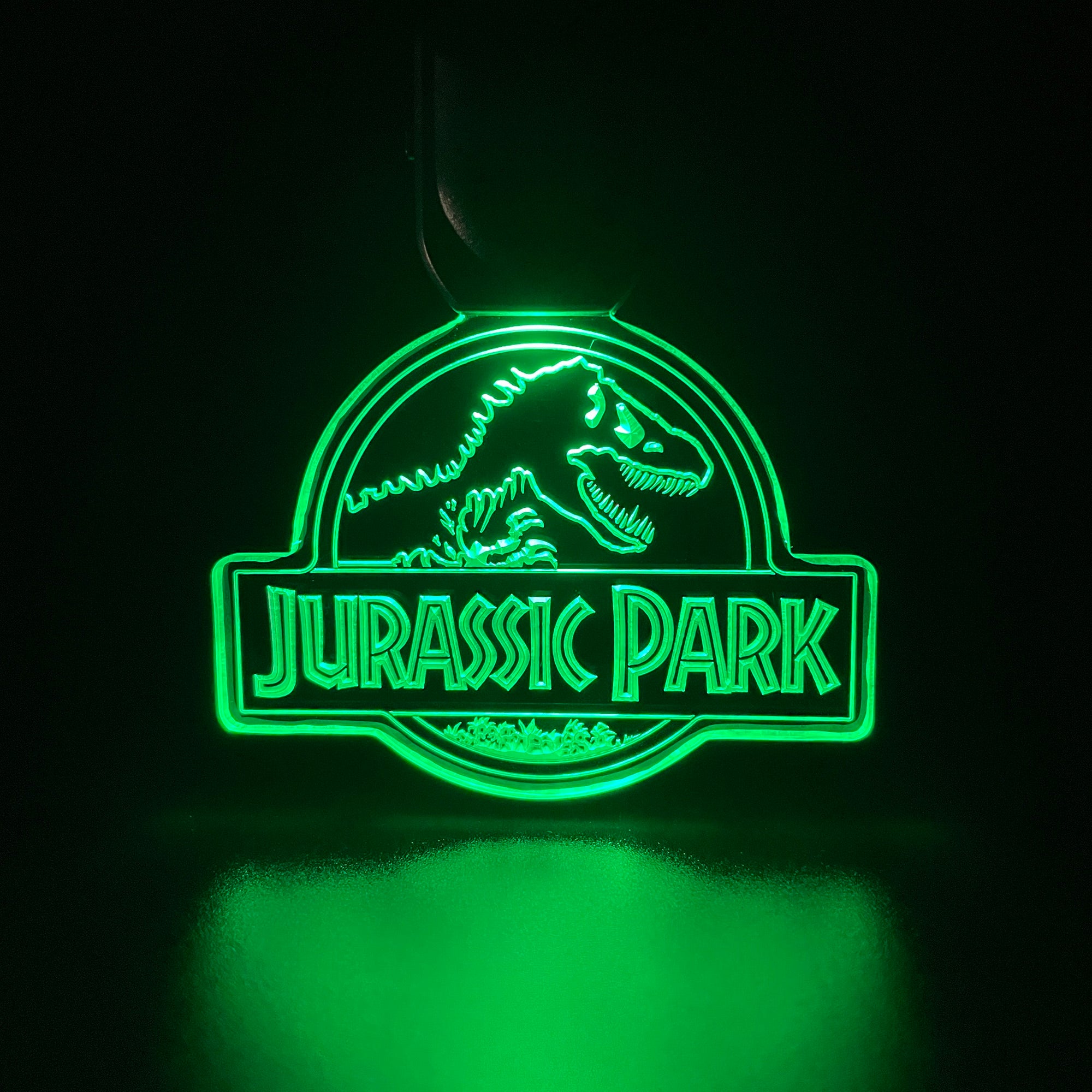 Jurassic Park LED Light Acrylic Keychain