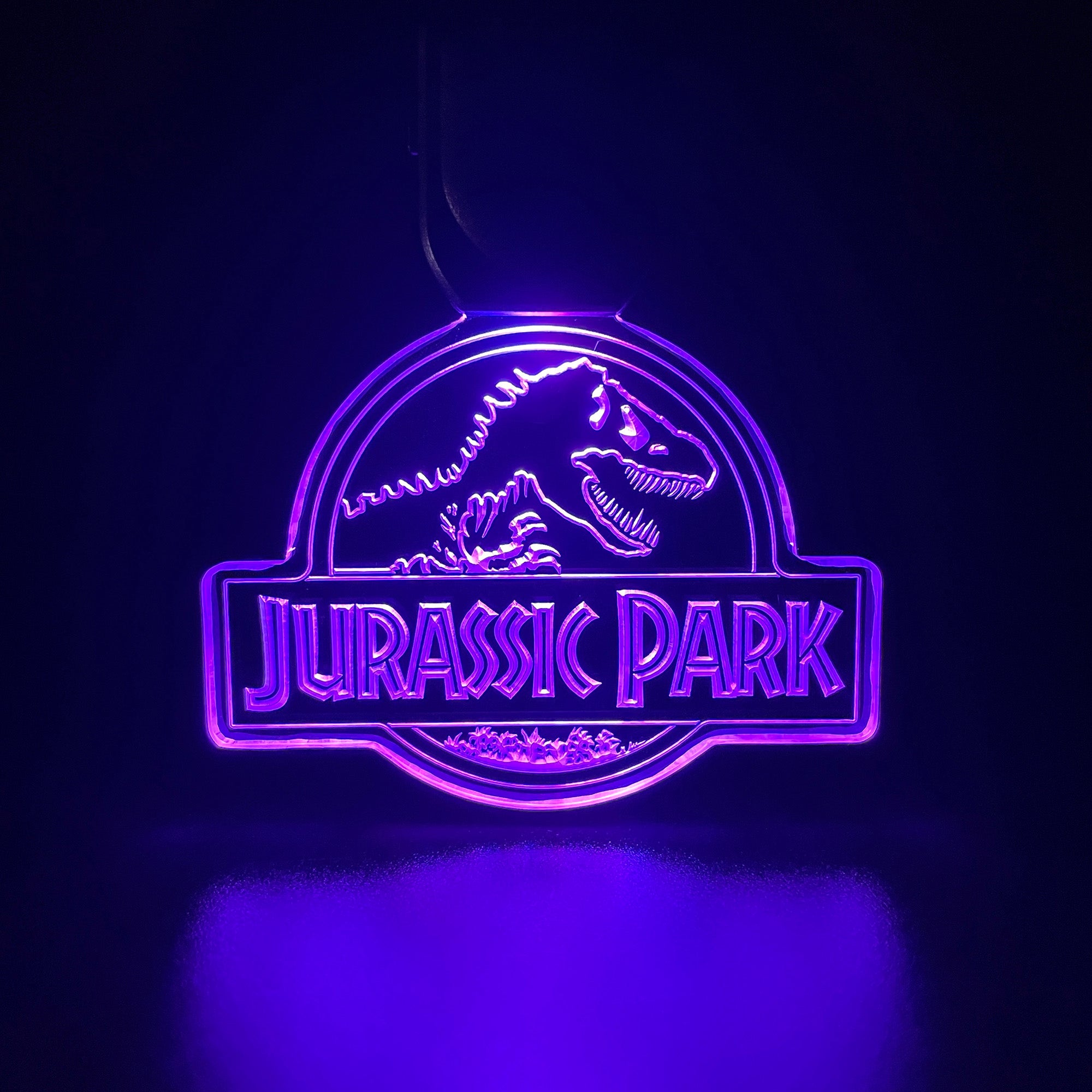 Jurassic Park LED Light Acrylic Keychain
