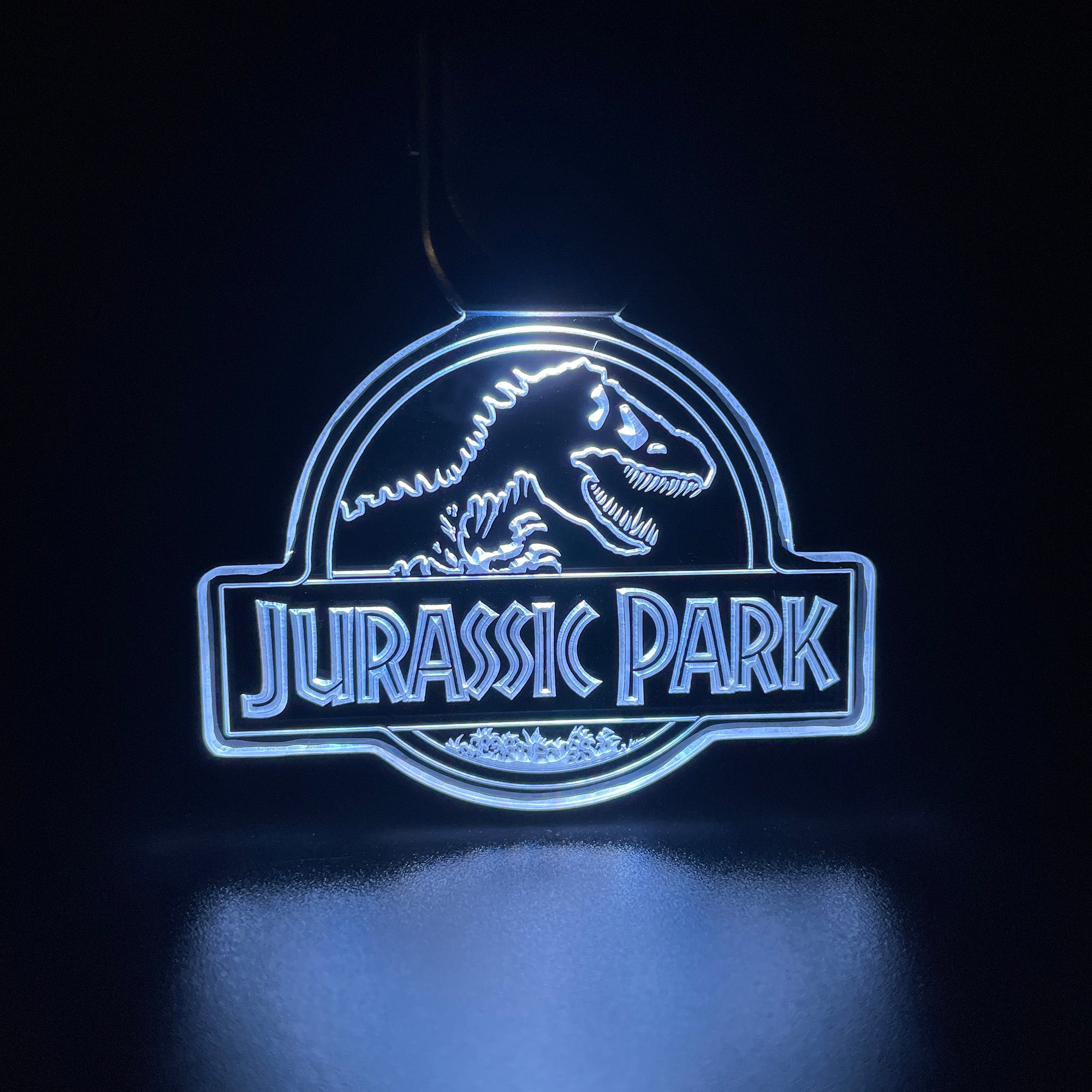 Jurassic Park LED Light Acrylic Keychain