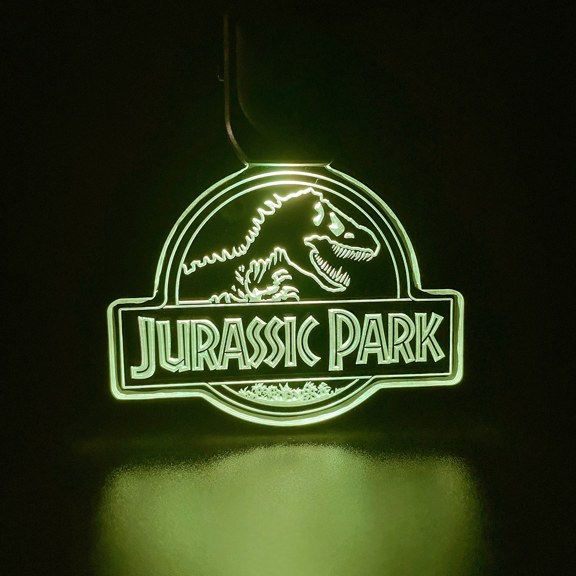 Jurassic Park LED Light Acrylic Keychain