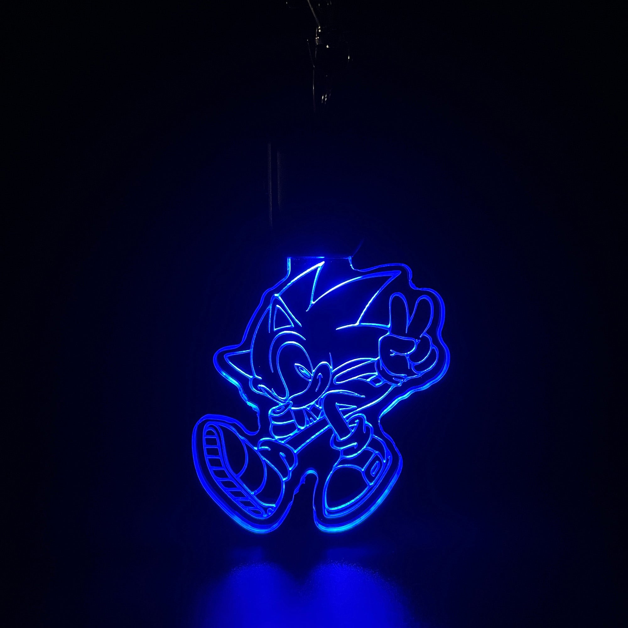 Sonic LED Light Acrylic Keychain