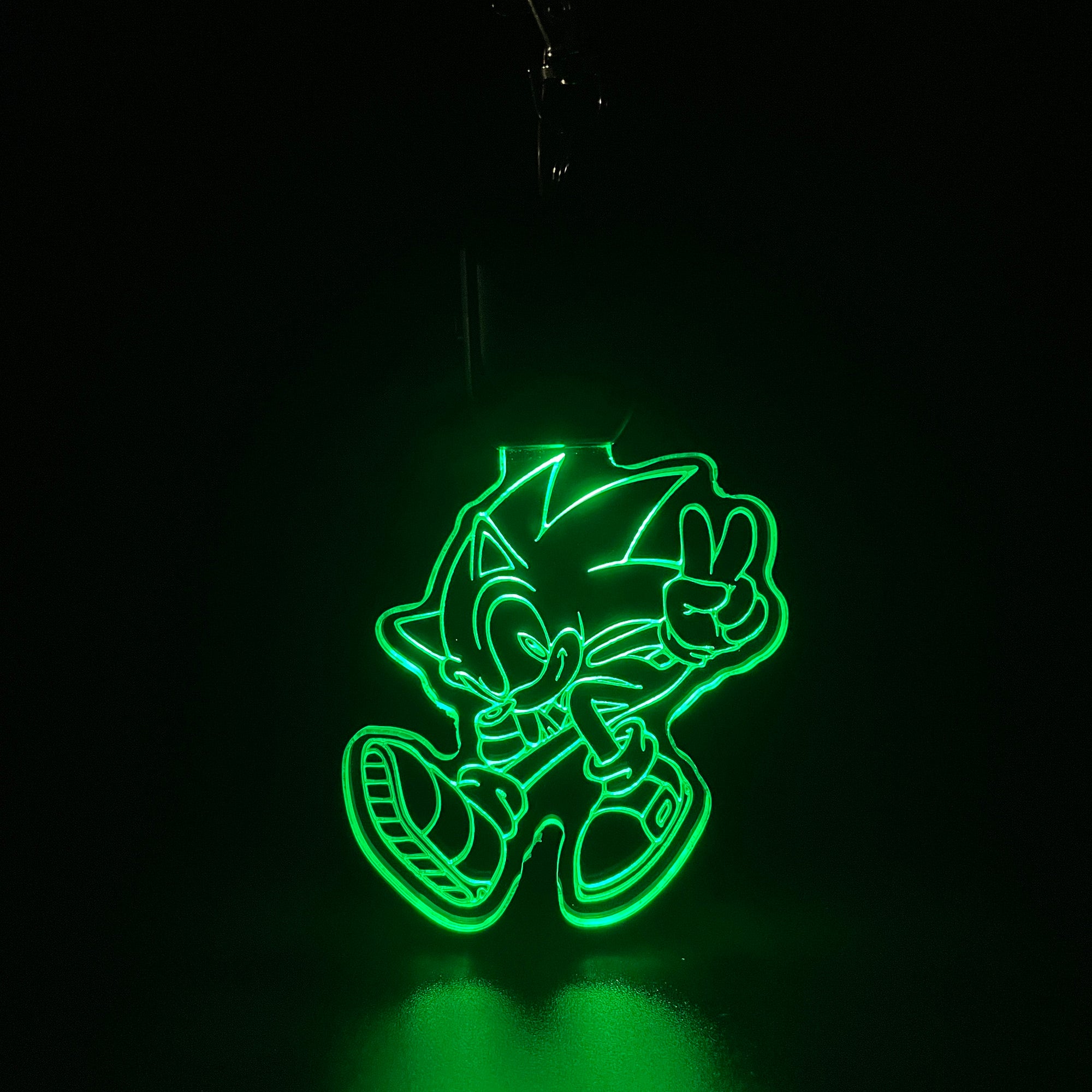 Sonic LED Light Acrylic Keychain