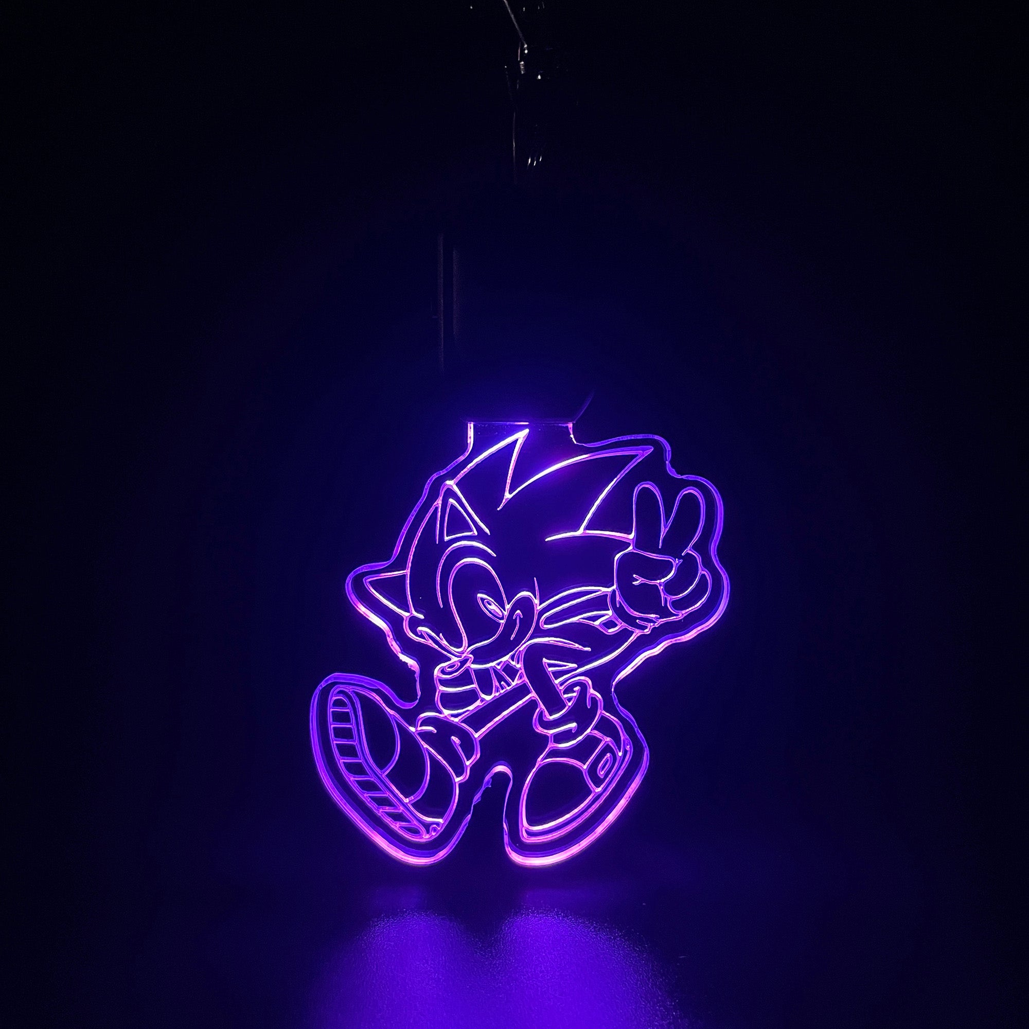 Sonic LED Light Acrylic Keychain
