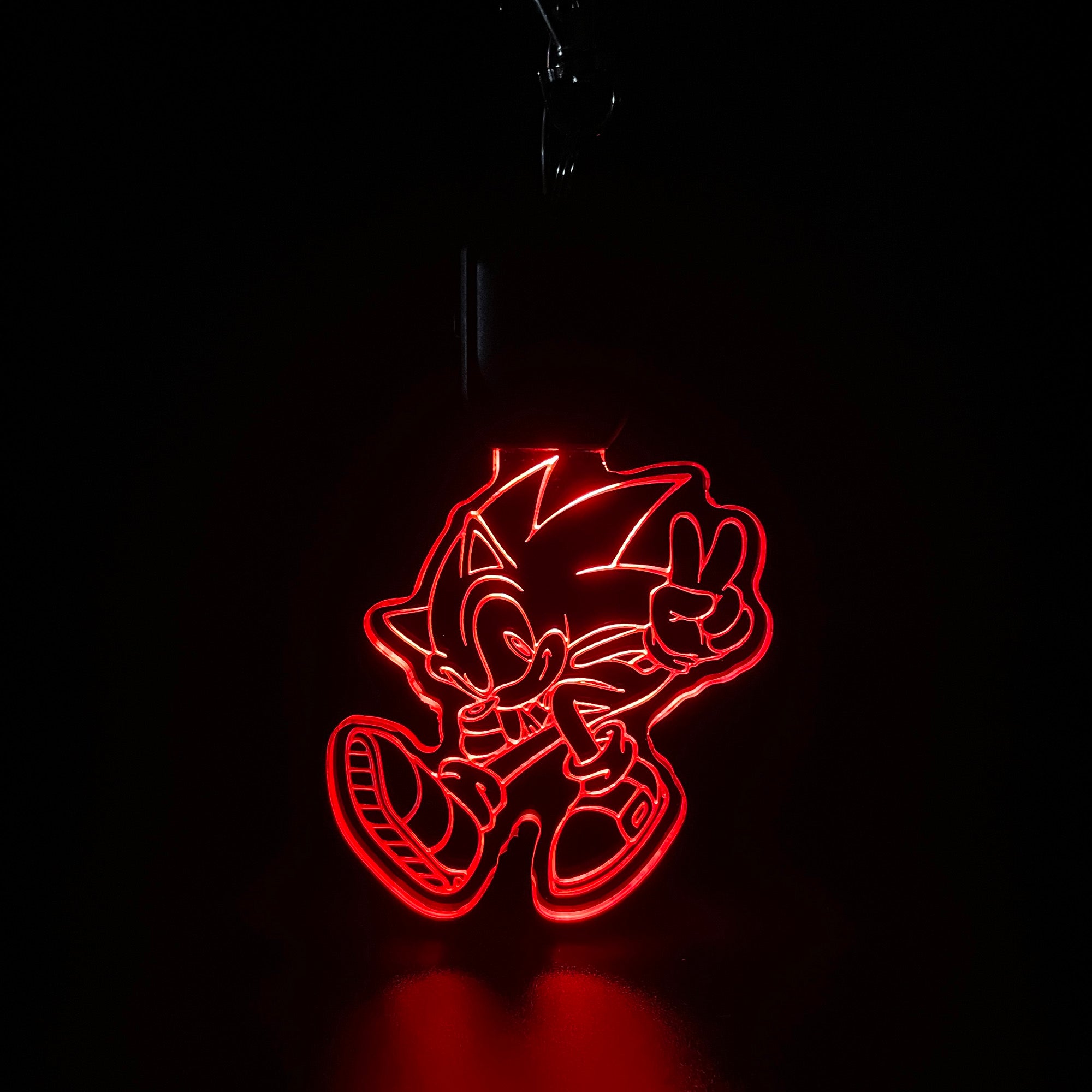 Sonic LED Light Acrylic Keychain